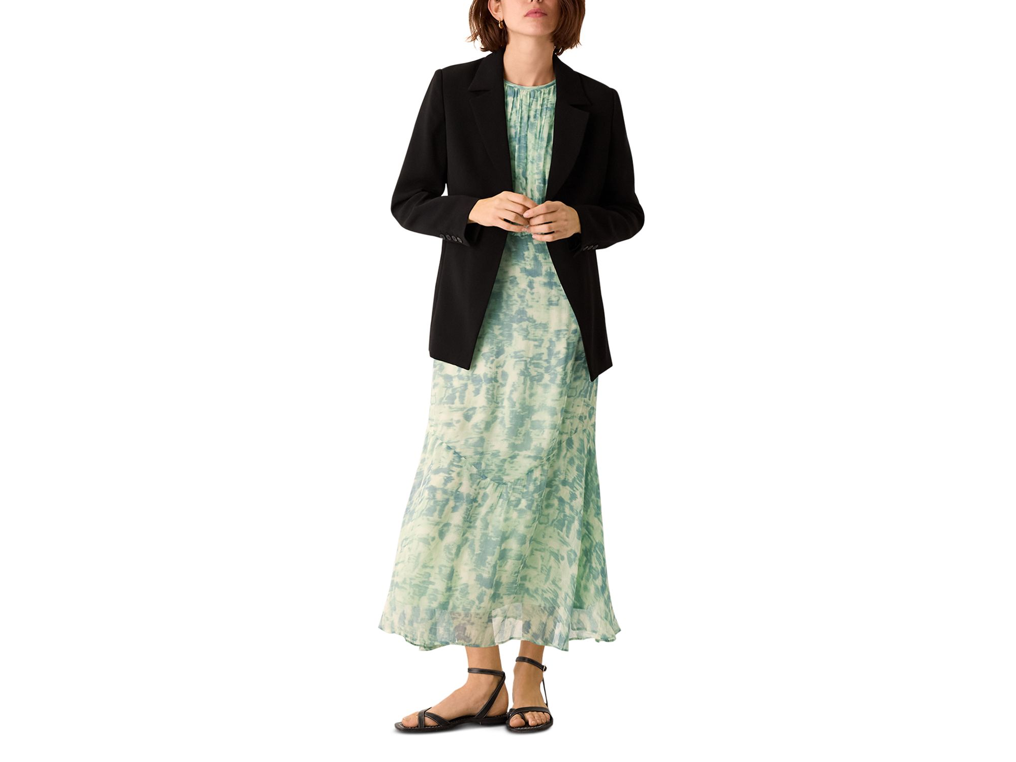 Dashes Brush Marks Midi Dress — Image 8