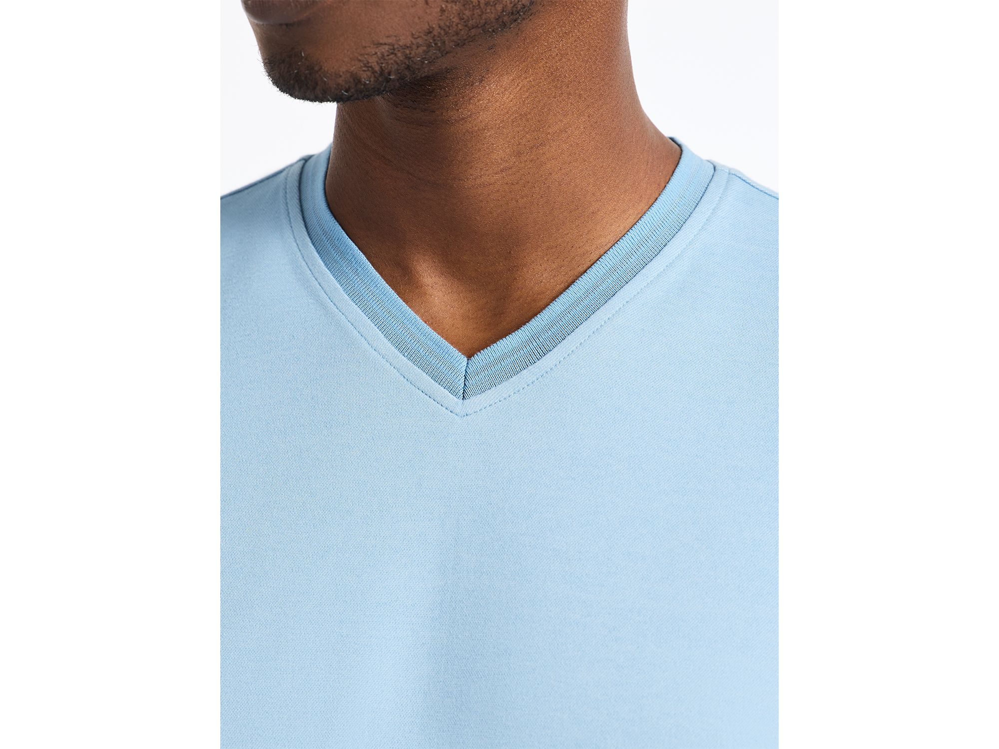 Holton Knit V Neck Tee — Image 3