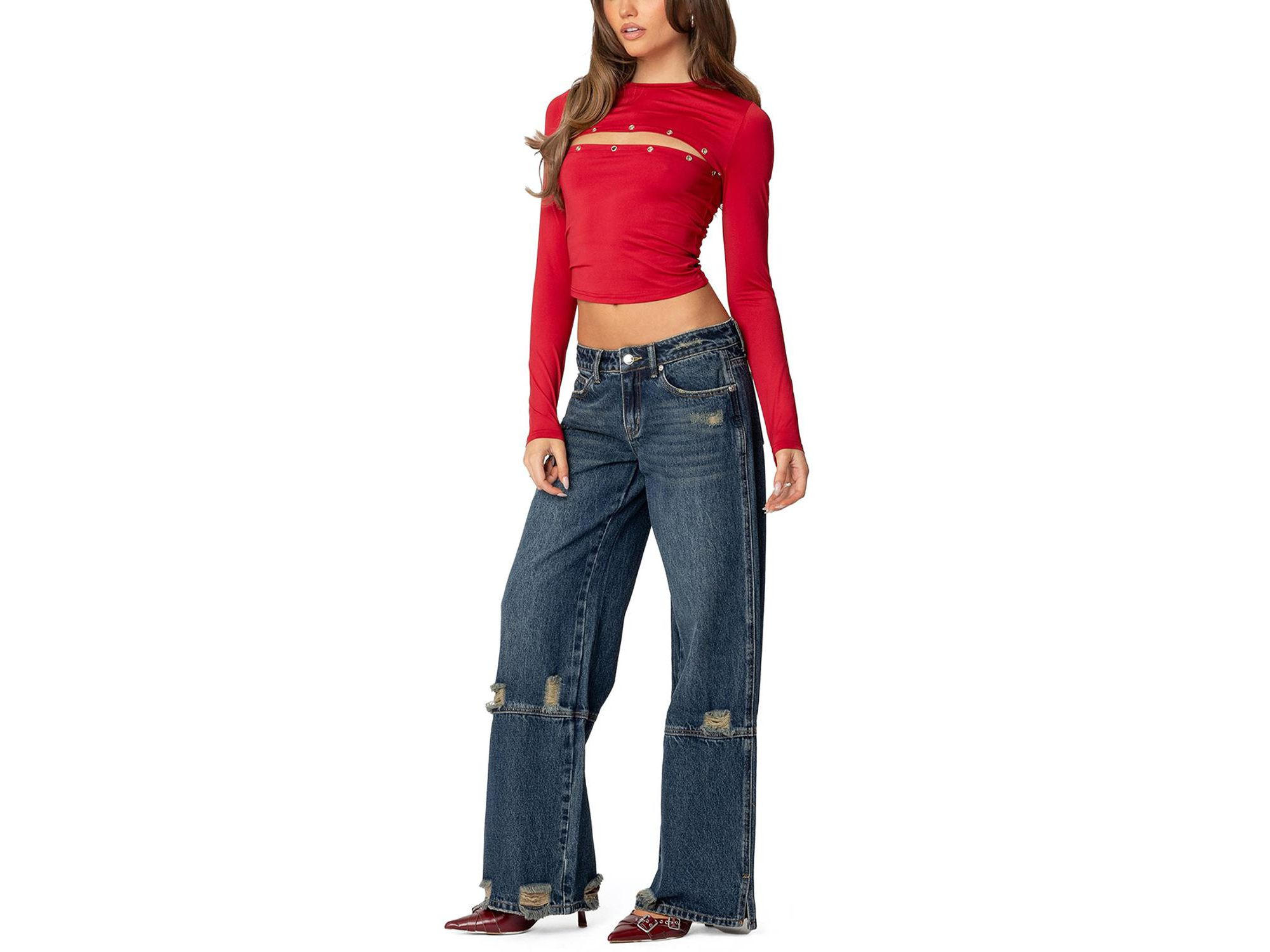 Revi Front Cut Out Grommet Top — Image 3