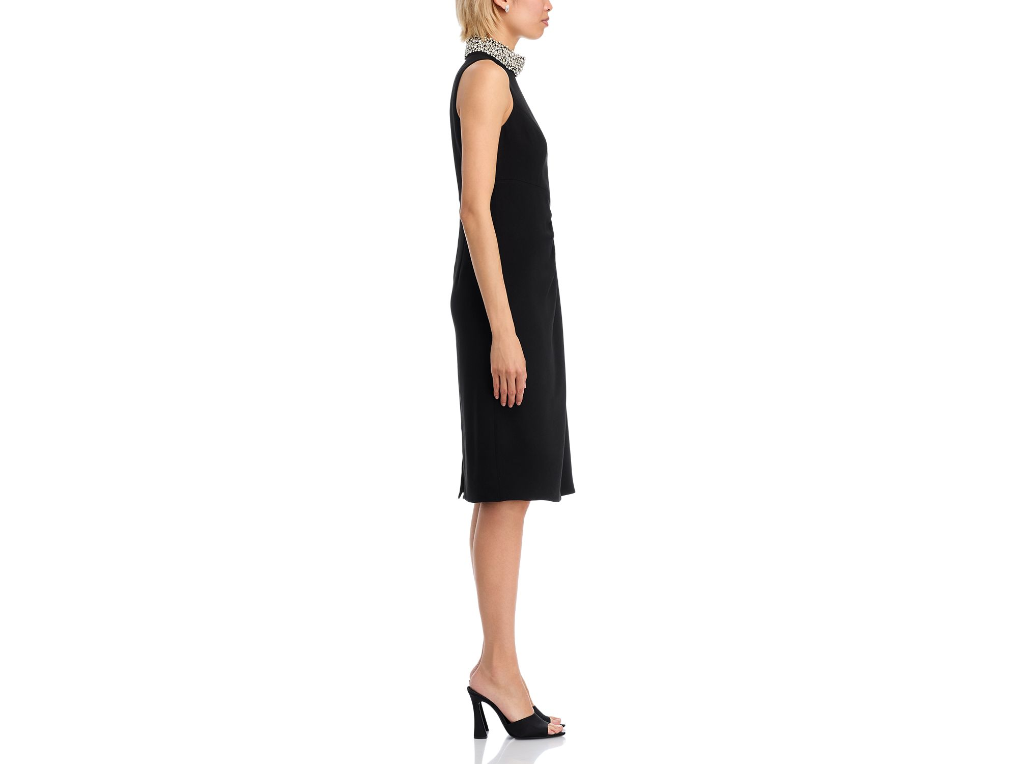 Mock Neck Sarong Dress — Image 5