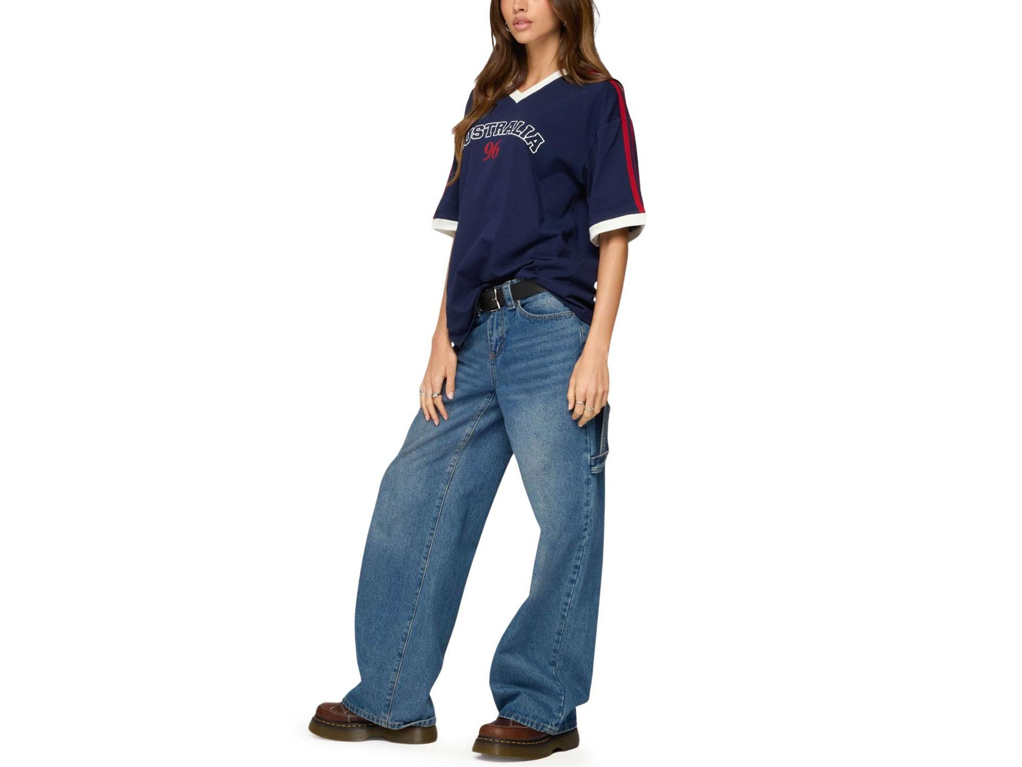 Australia 96 Contrast Oversized T Shirt — Image 3