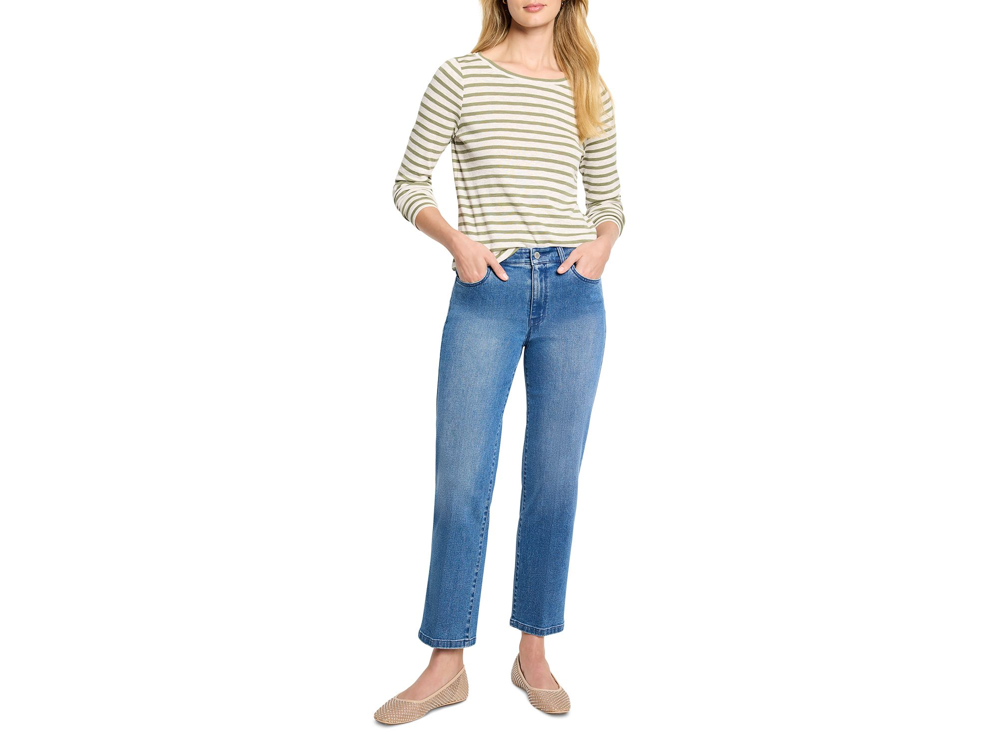 High Rise Straight Leg Jeans in Uptown — Image 5