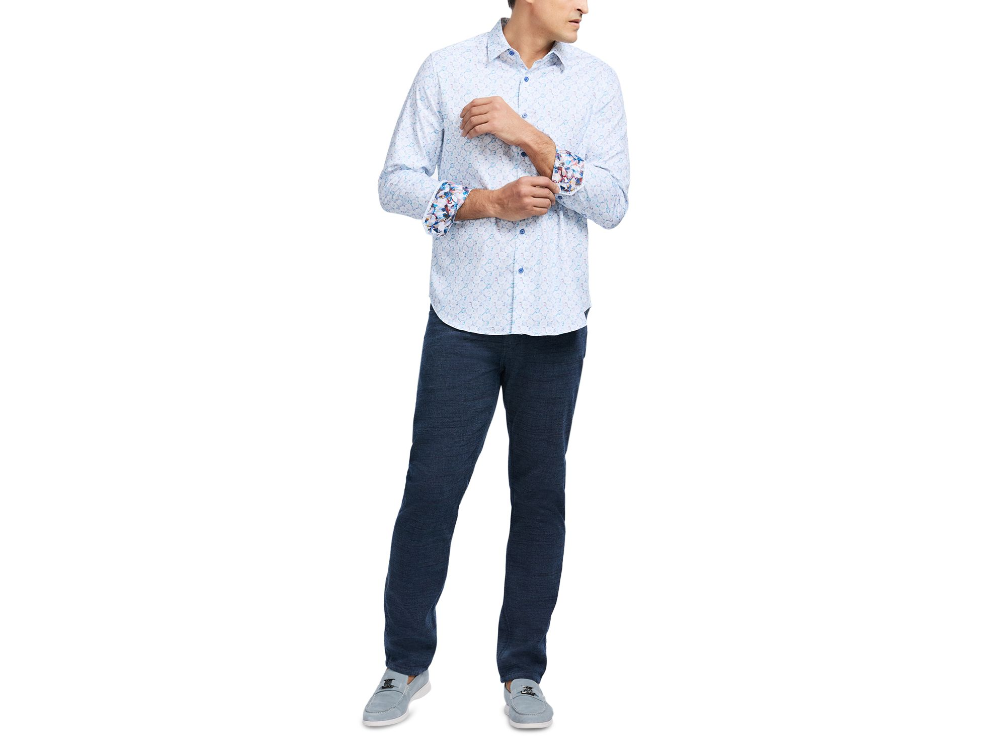 Bramston Cotton Blend Button Down Shirt — Image 6