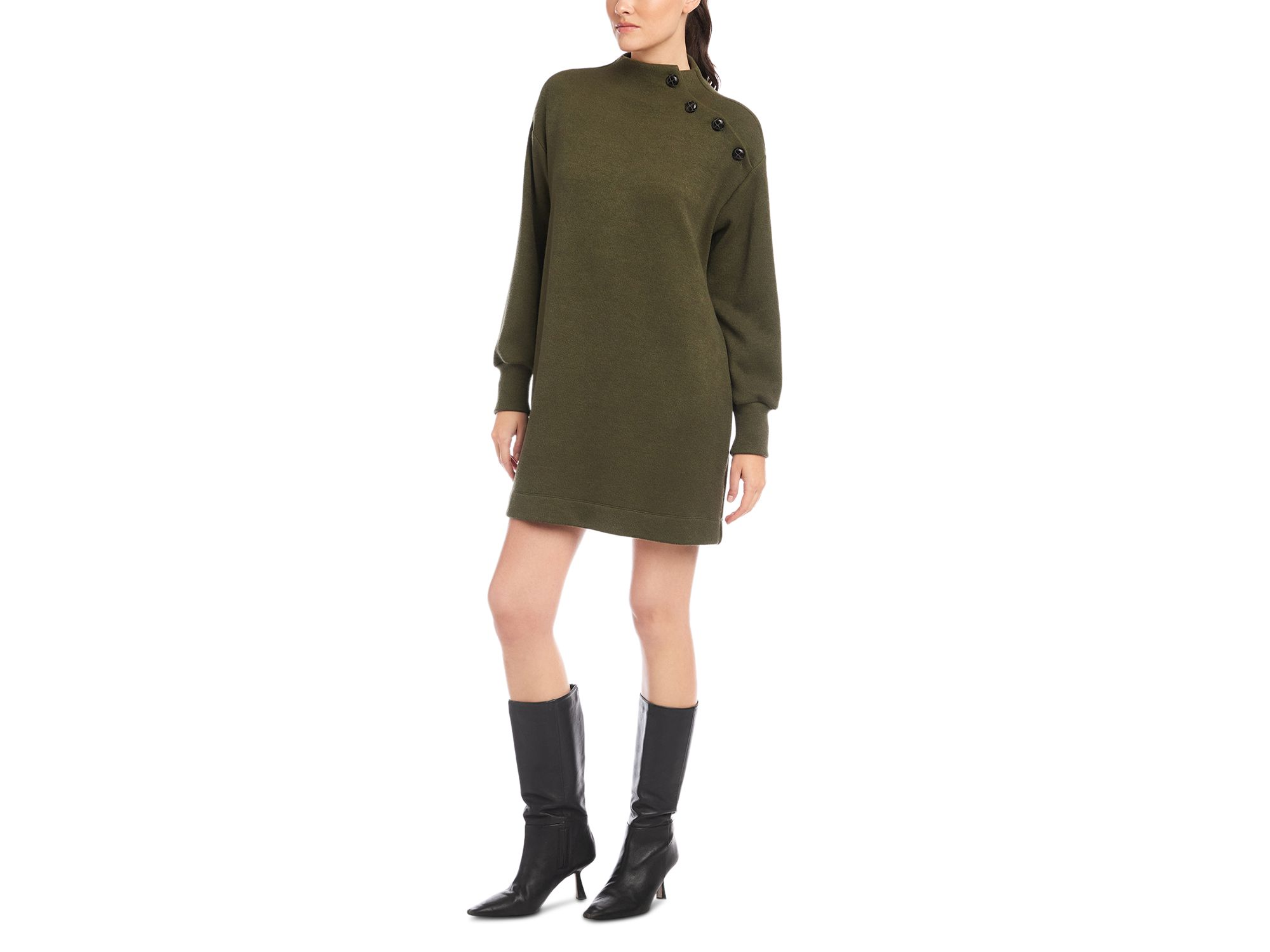 Brenna Mock Neck Dress — Image 6