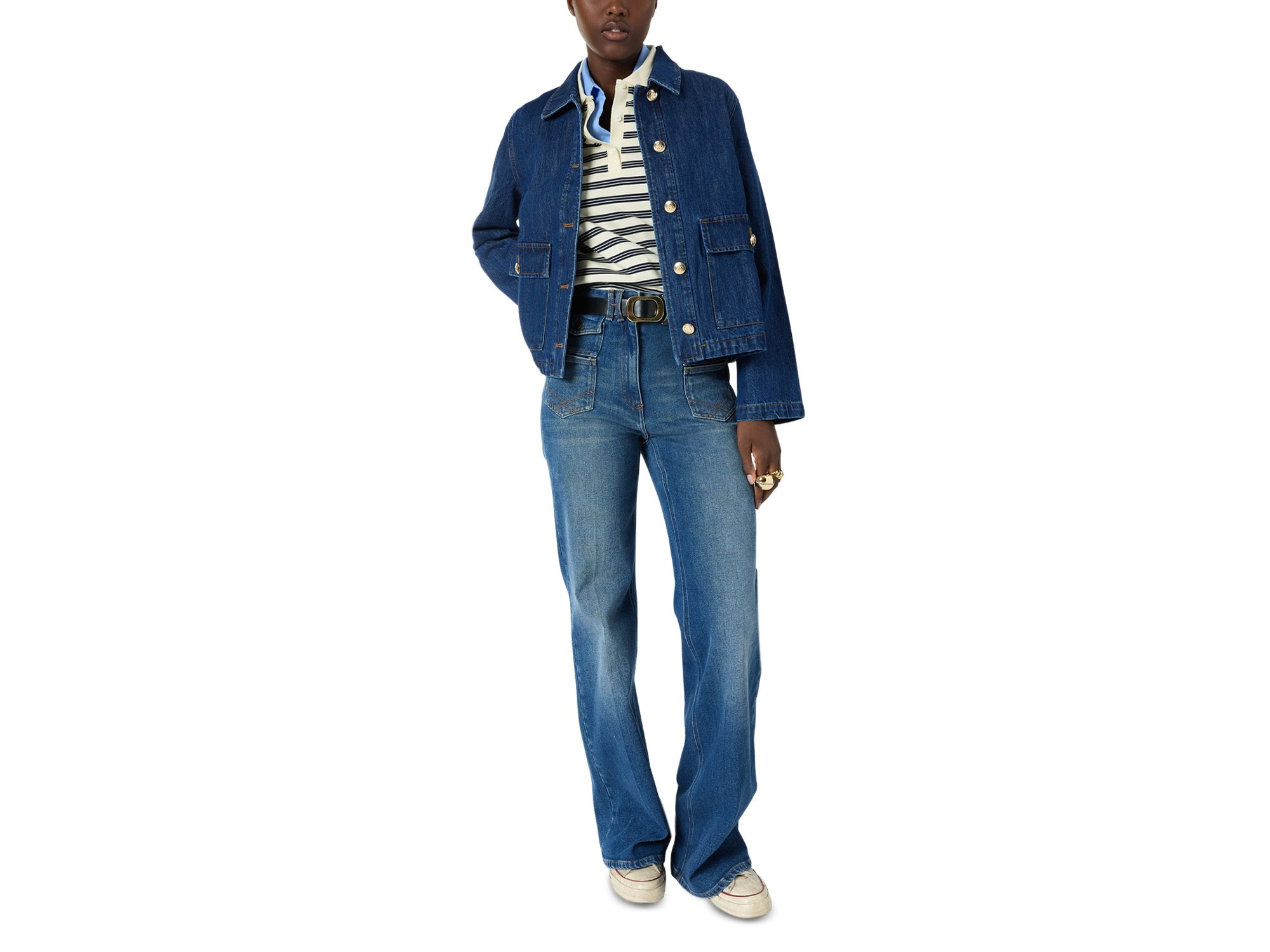 Taina Denim Buttoned Jacket — Image 9