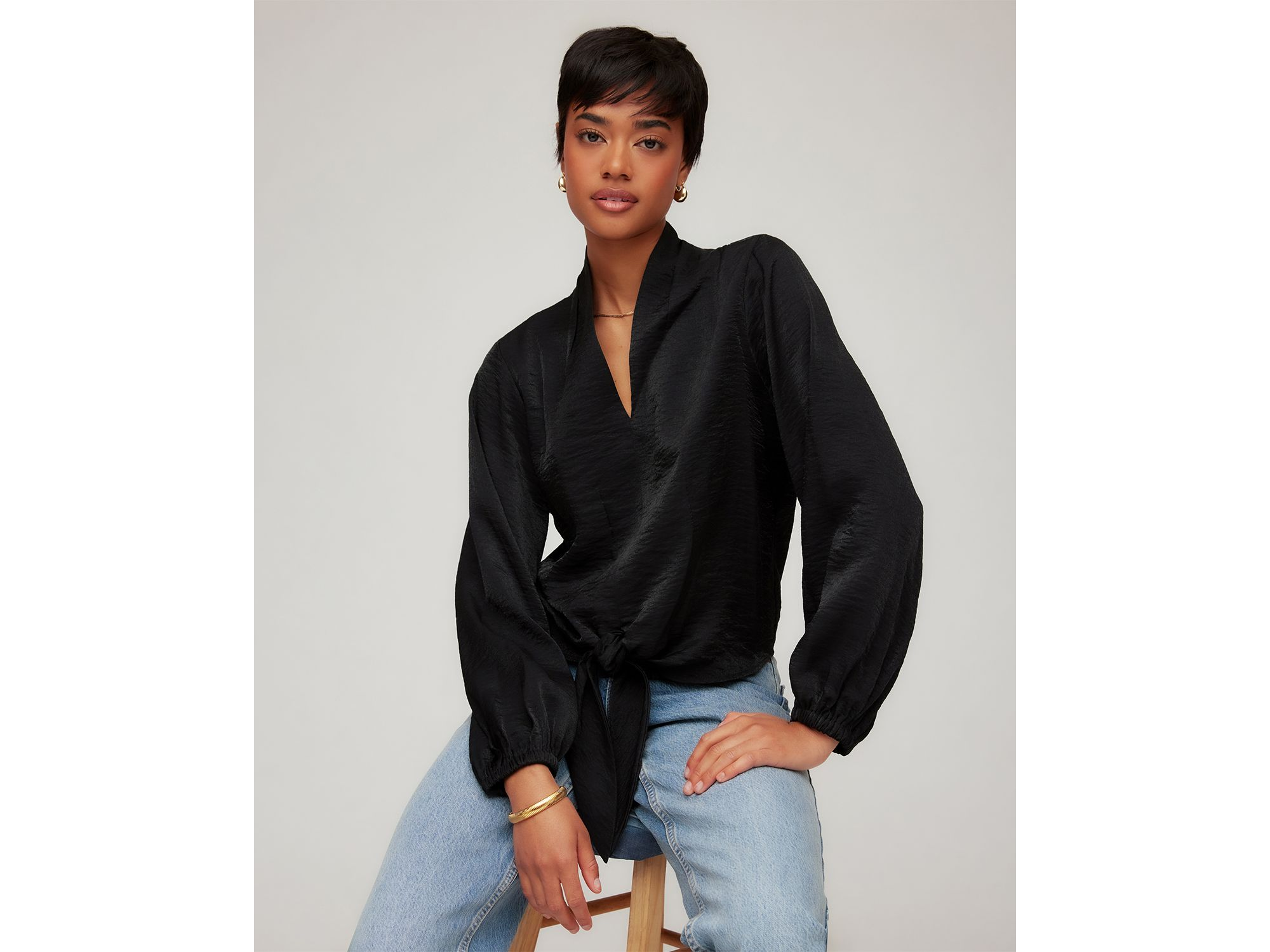 Scarlet Tie Hem Top — Image 5