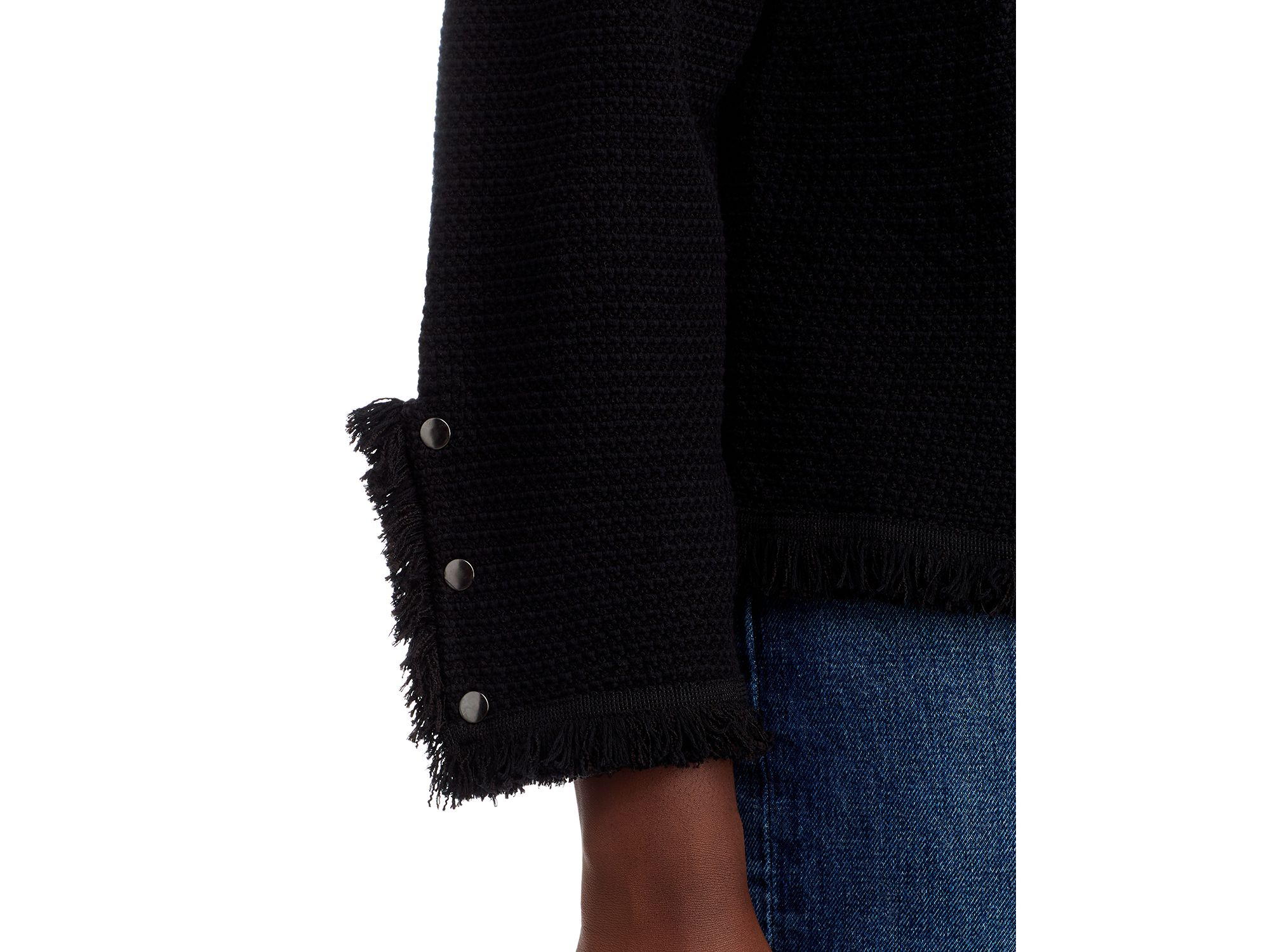 Fringe Mix Knit Jacket — Image 3