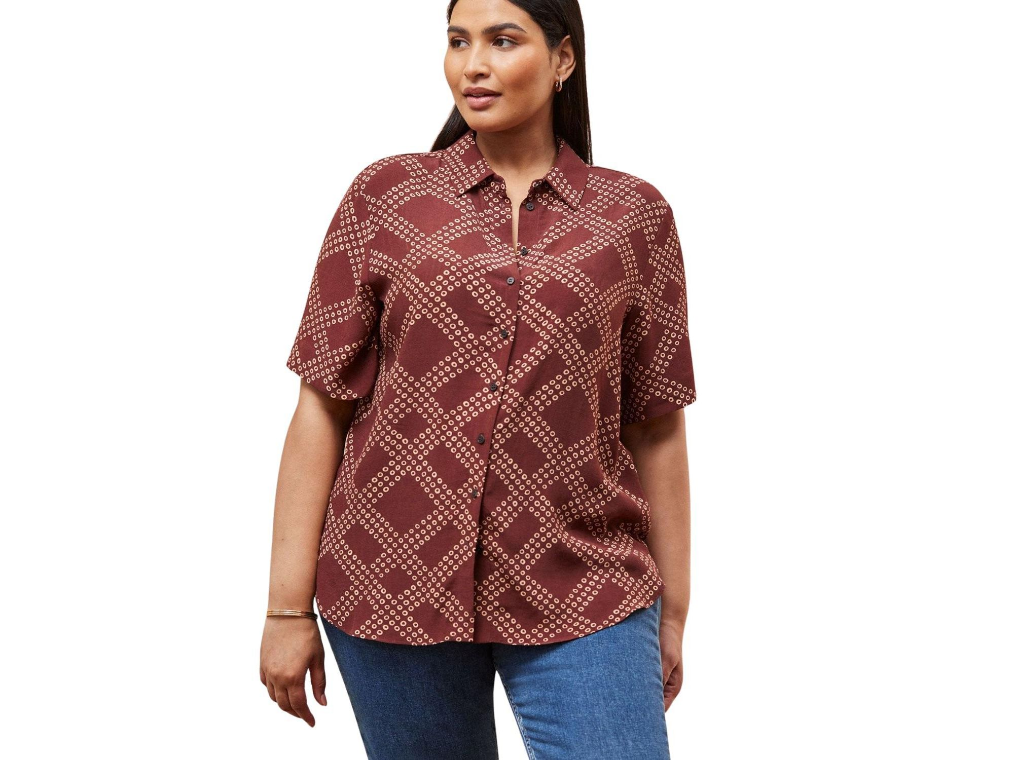 Geo Print Short Sleeve Shirt — Image 3