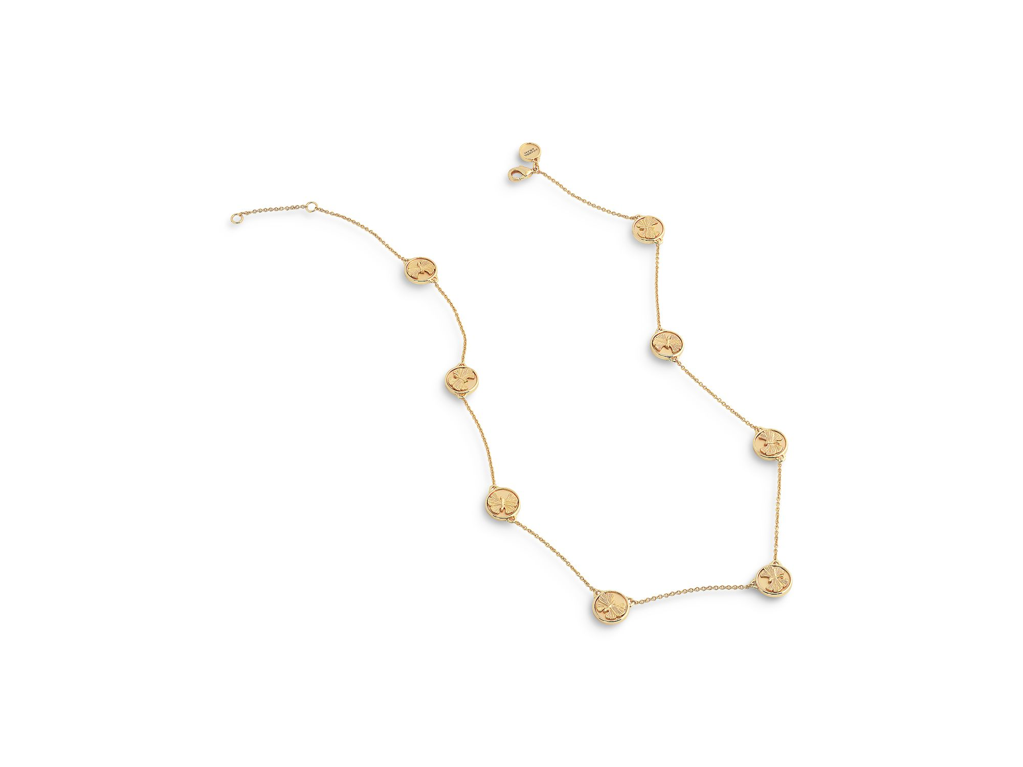 Butterfly Coin Necklace, 17.5" — Image 4