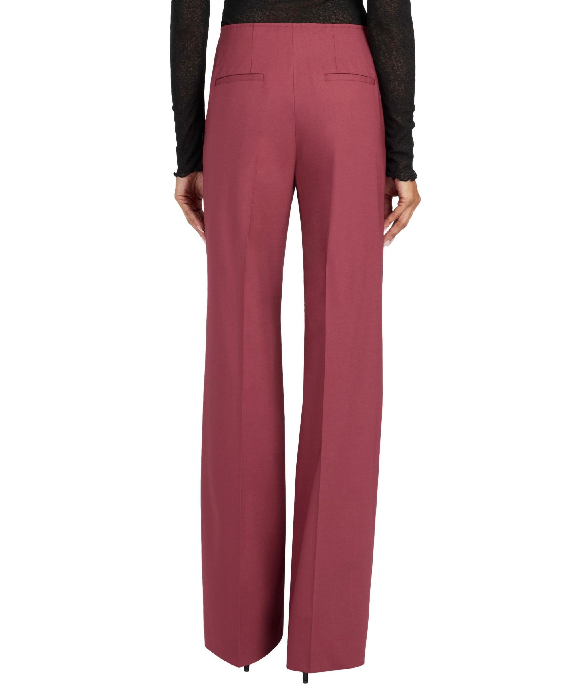 Della Straight Leg Pants in Stretch Wool — Image 3