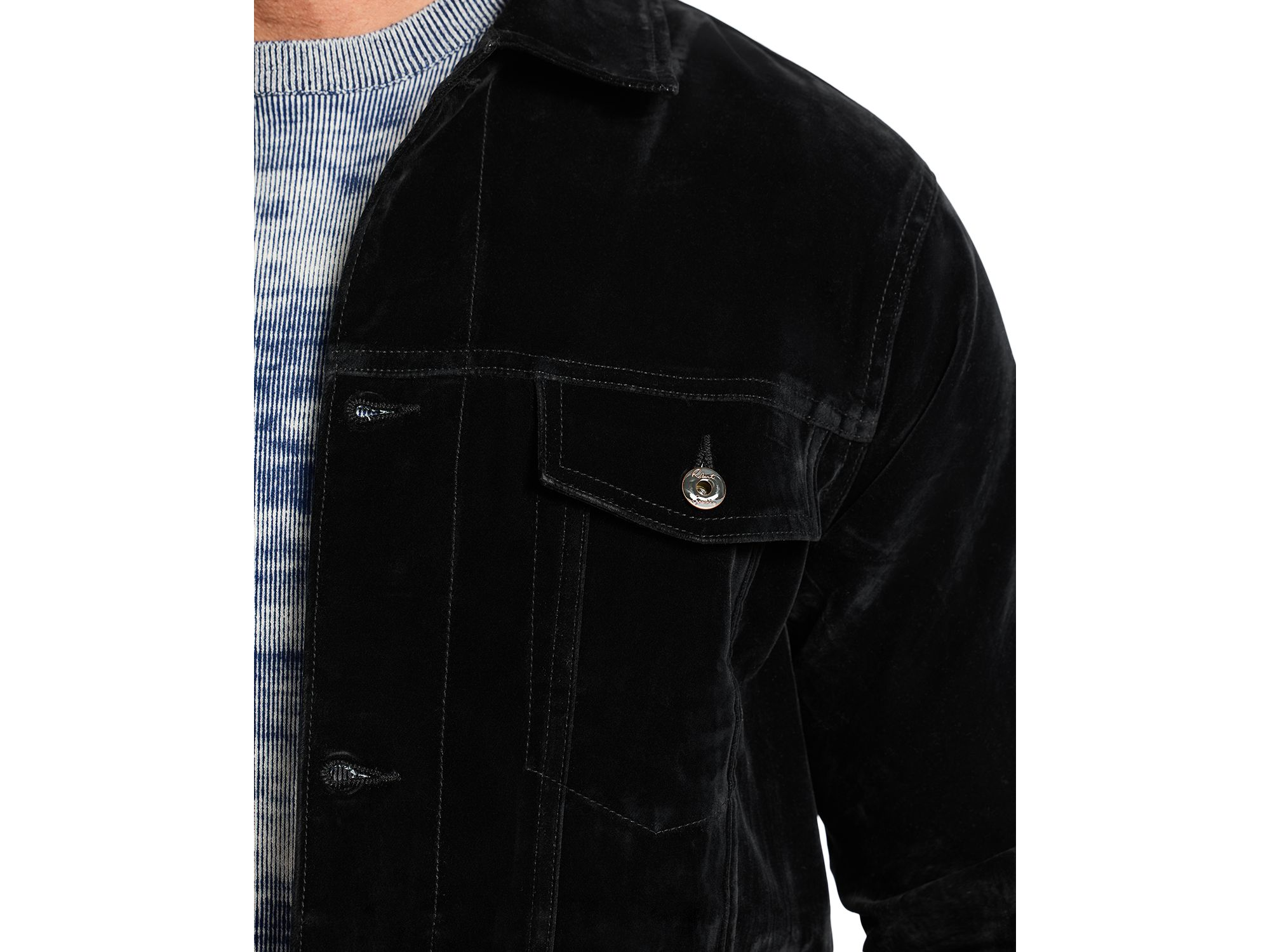 Celestial Velvet Trucker Jacket — Image 3