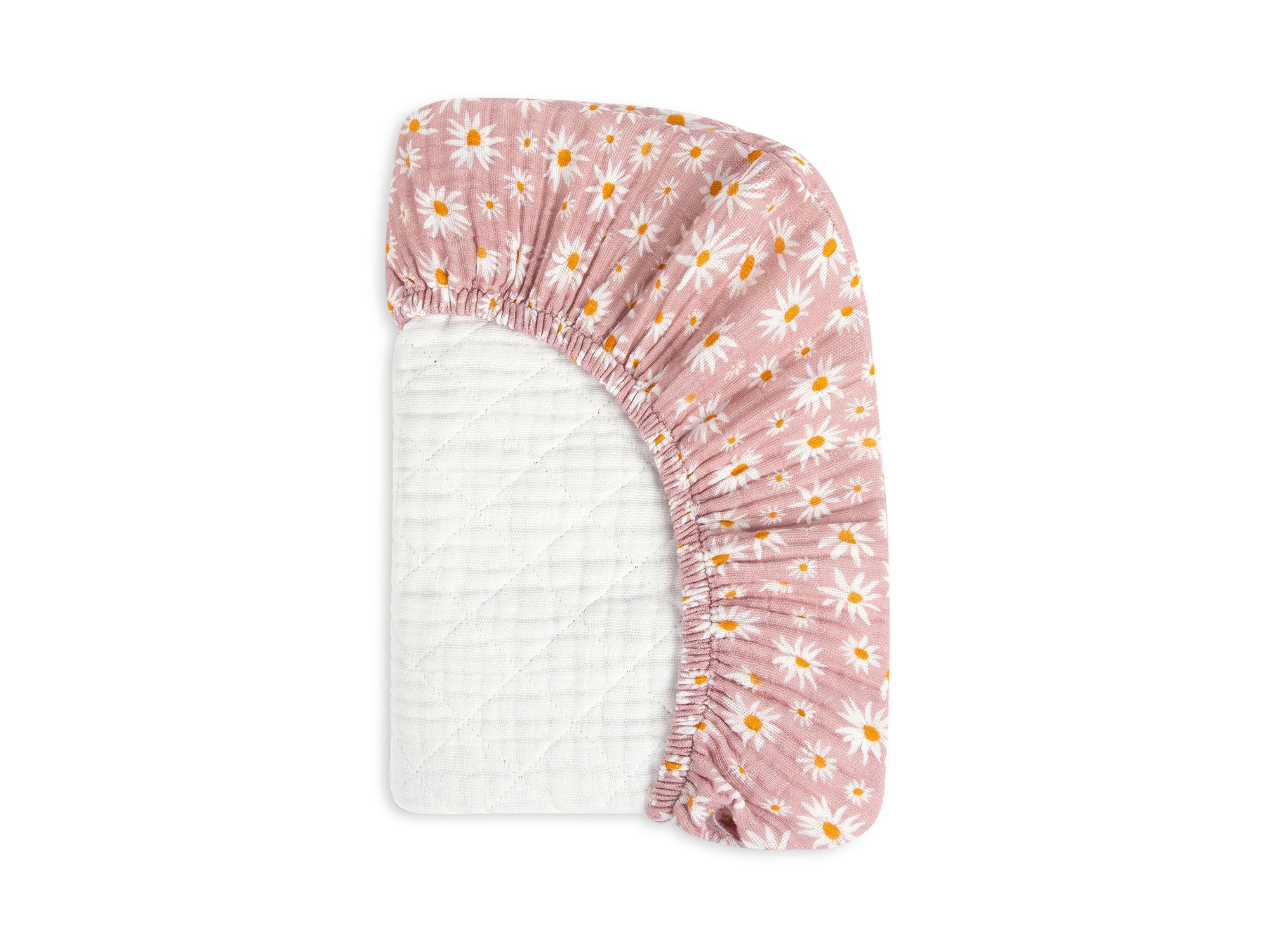 Quilted Changing Pad Cover in GOTS Certified Organic Muslin Cotton — Image 5