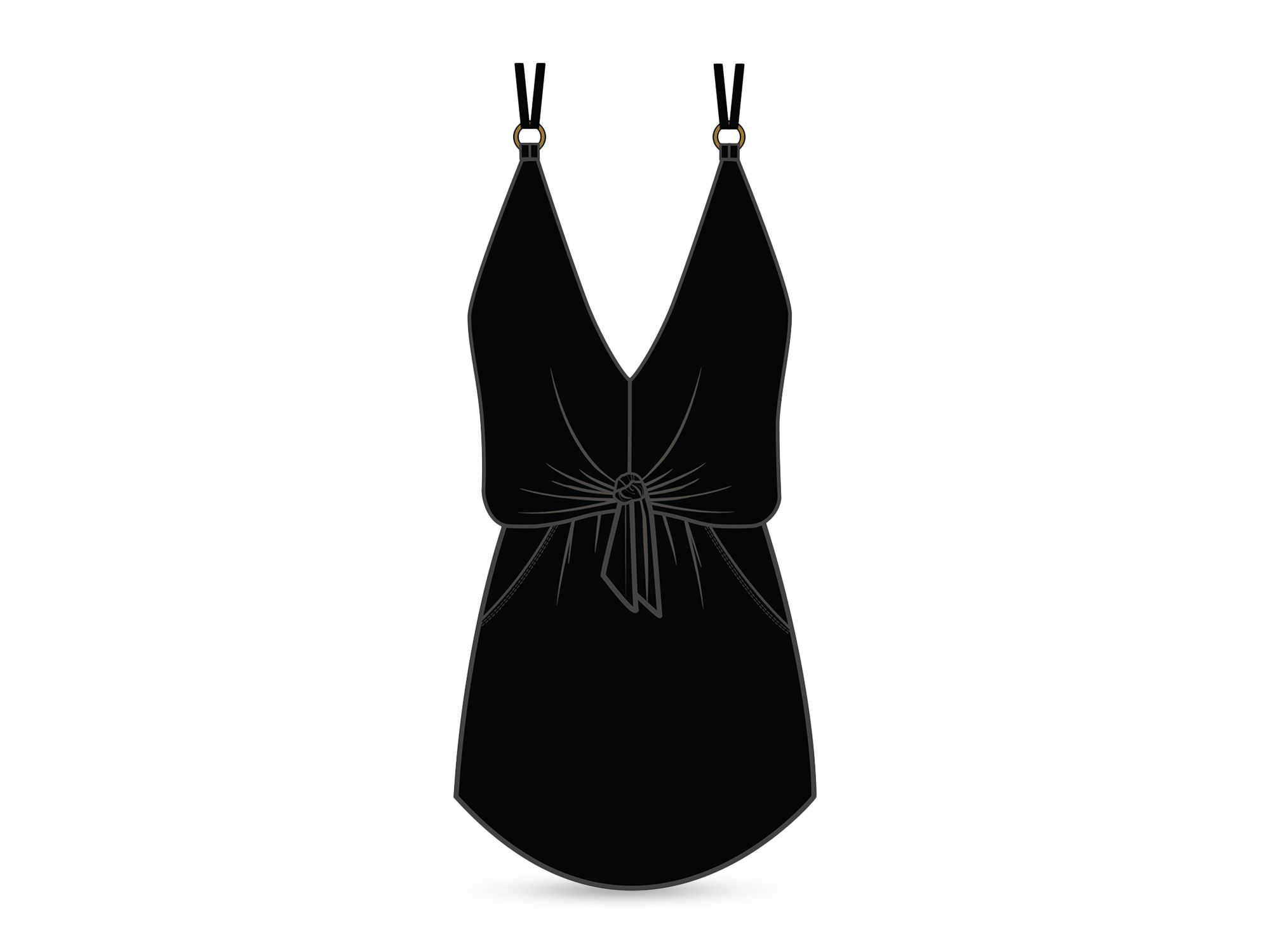 Kami Obi One Piece Swim Dress — Image 11