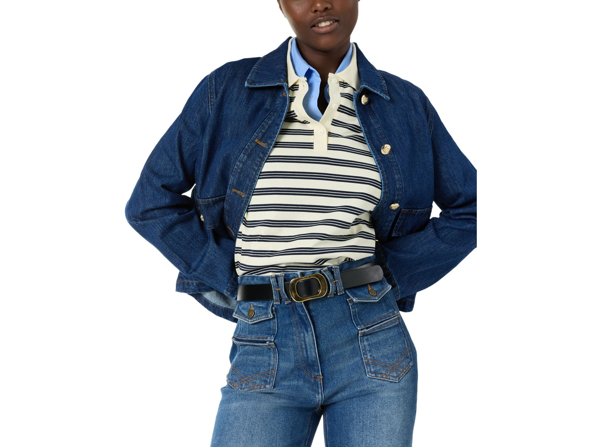 Taina Denim Buttoned Jacket — Image 4