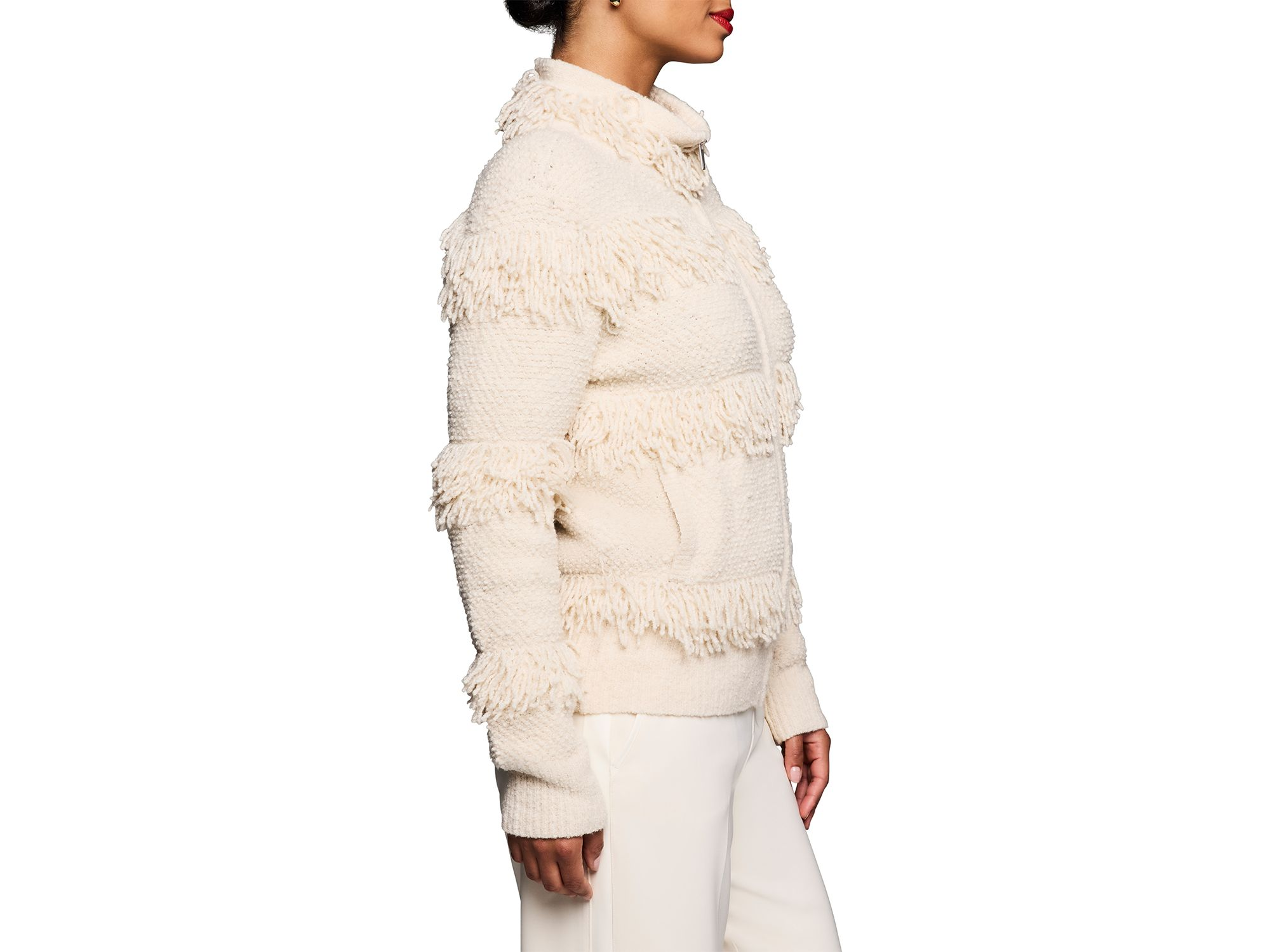 Placed Fringe Jacket — Image 3