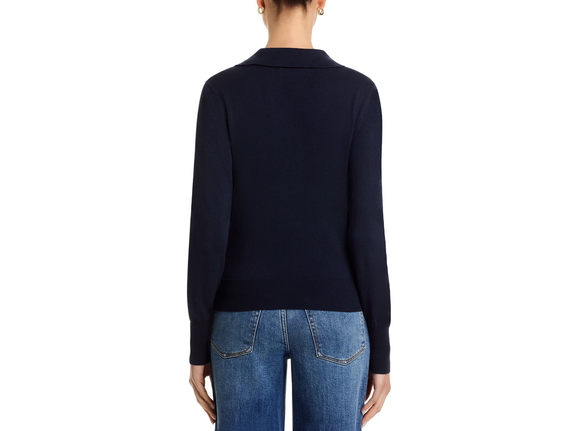 Ribbed Polo Sweater — Image 3