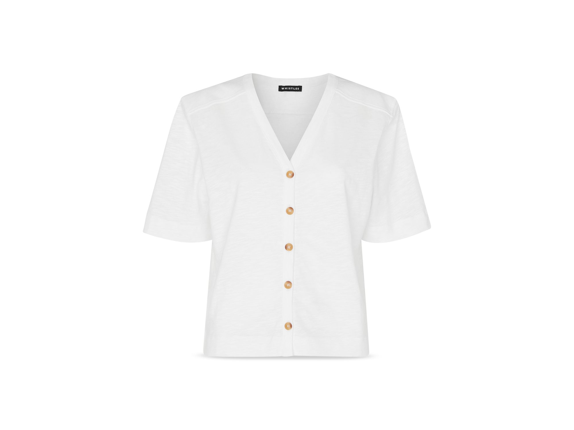 Ella V Neck Button Down Shirt — Image 5