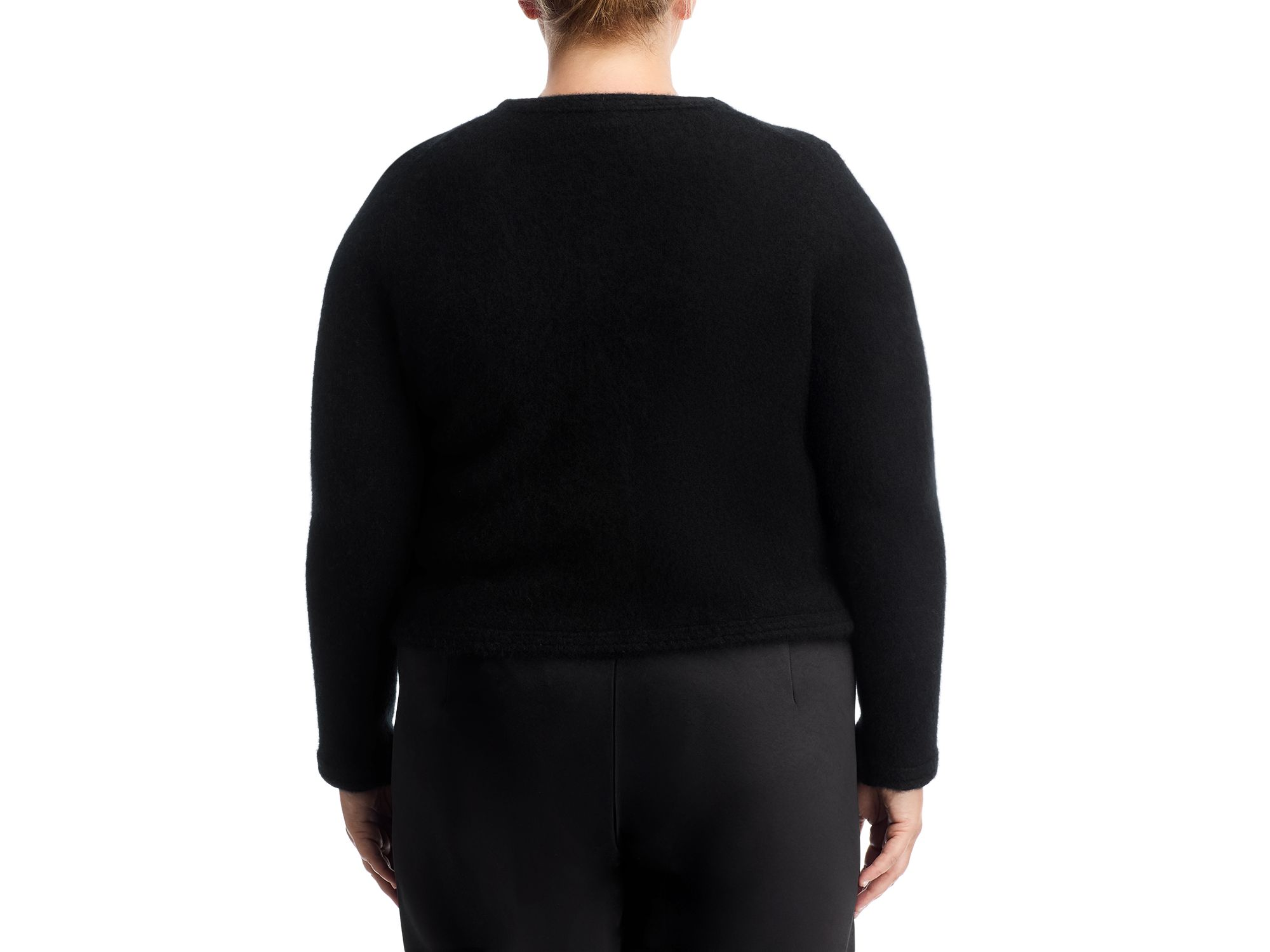 100% Cashmere Chevron Trim Cardigan - Exclusive — Image 6