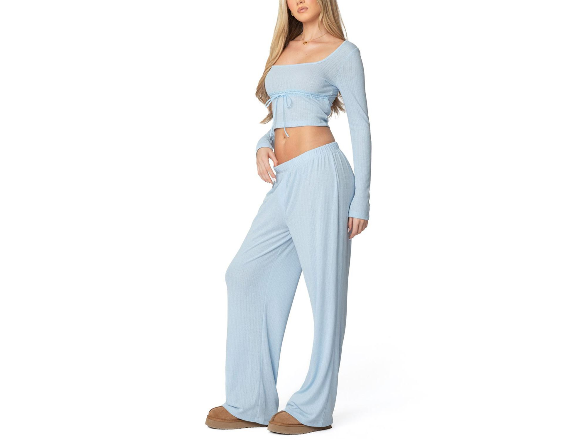 Ren Square Neck Pointelle Top — Image 3