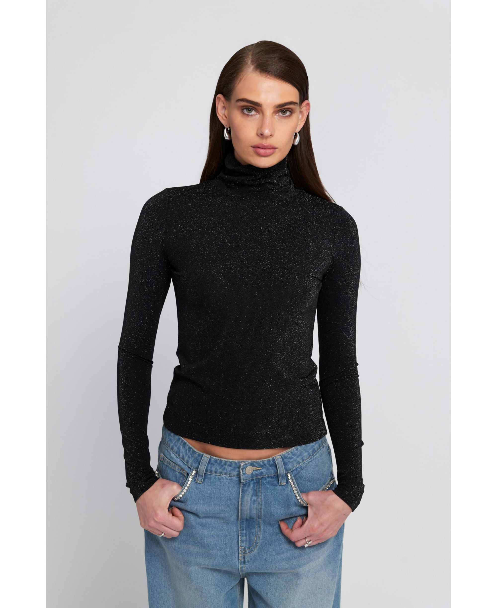 Knit Turtleneck Top — Image 3