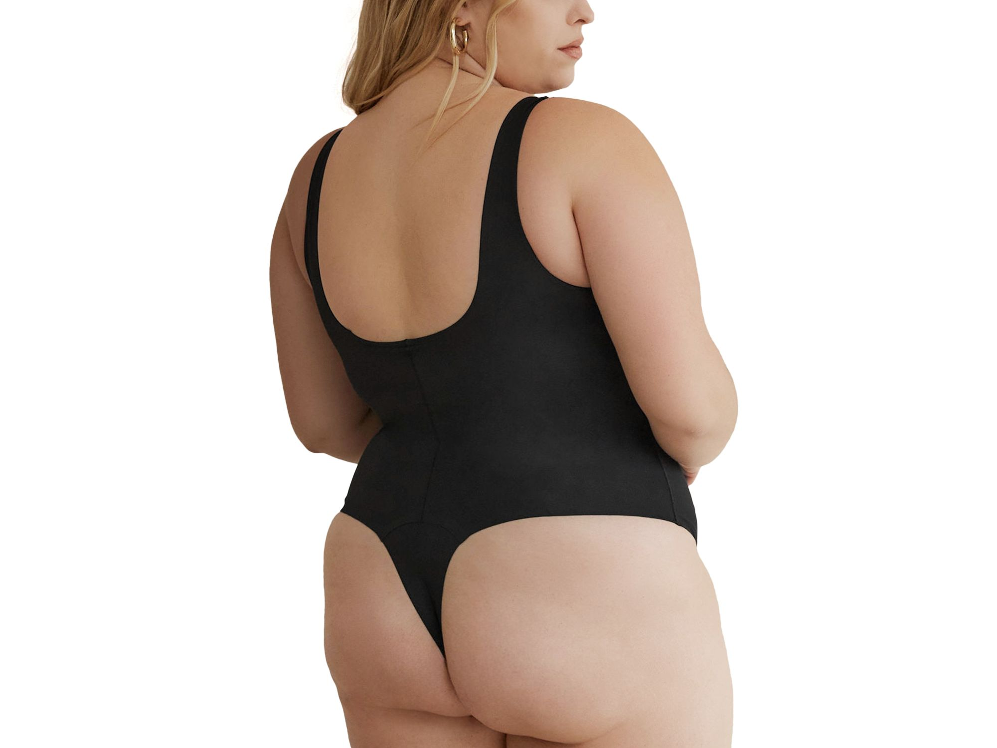 High Neck Hourglass Shapewear Thong Bodysuit — Image 6