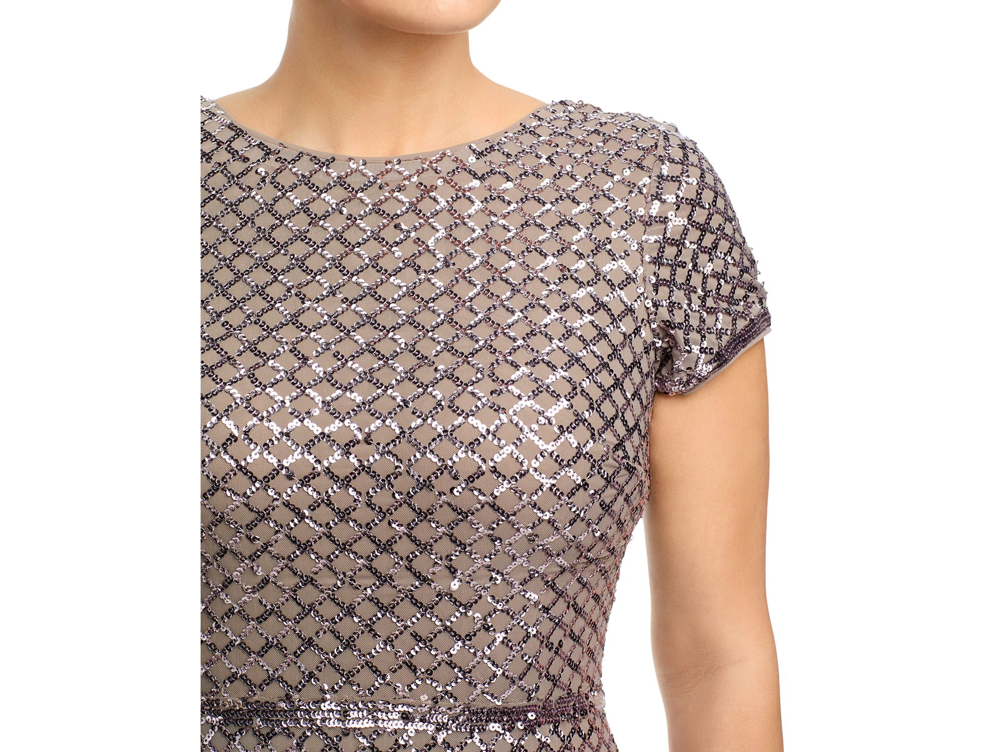 Belted Sequin Gown - Exclusive — Image 4