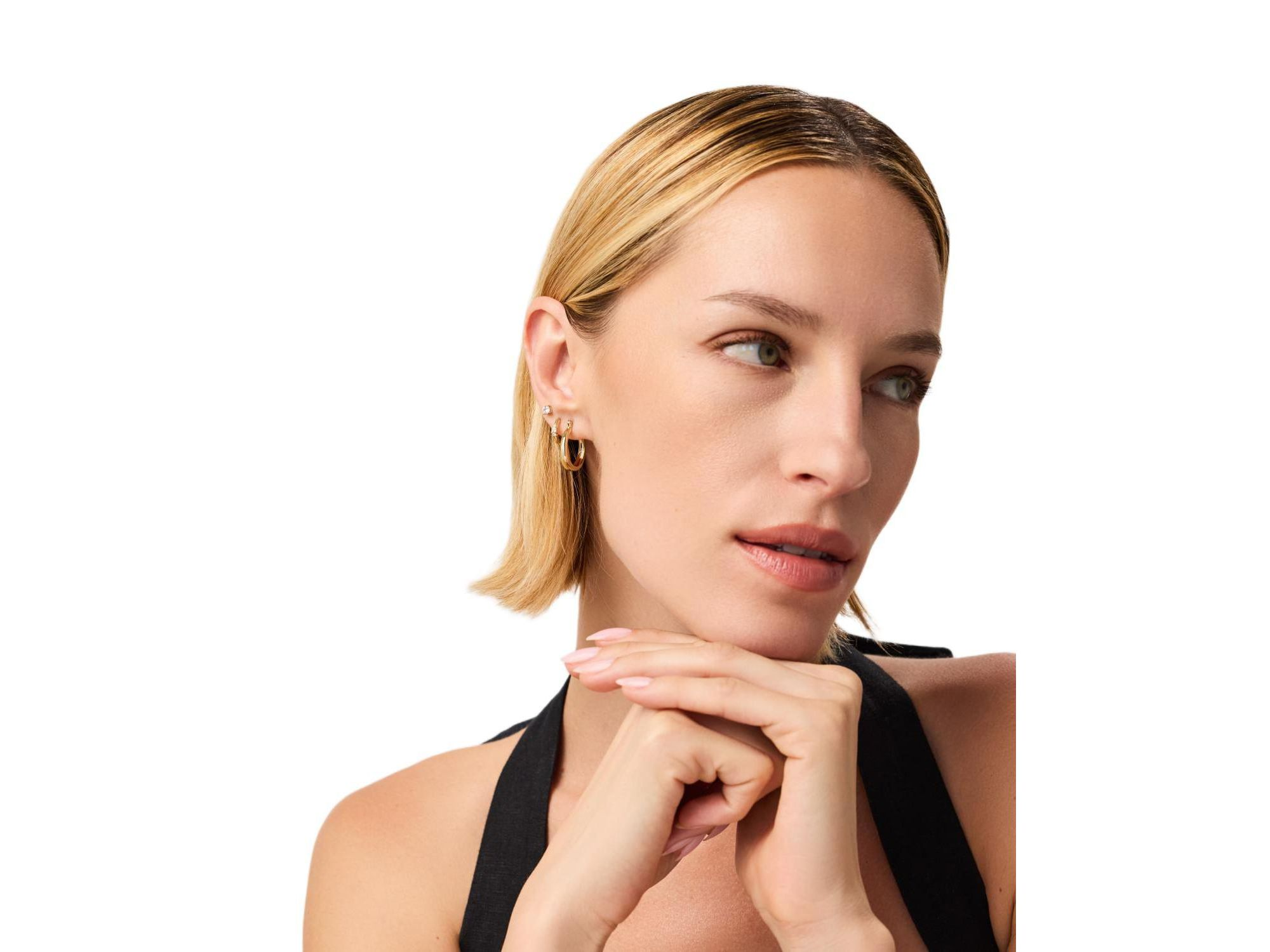 Venus Endless Gold Hoop Earrings — Image 4