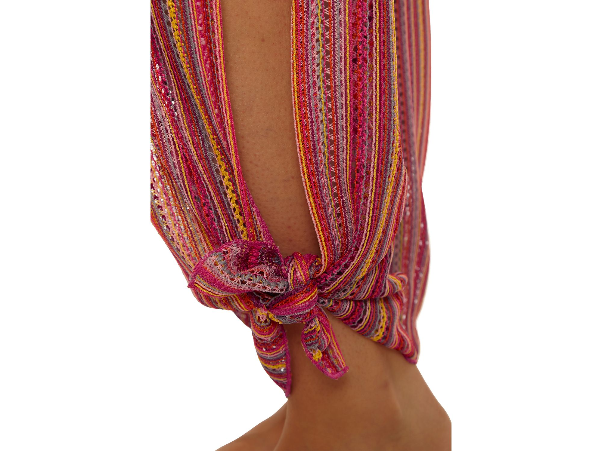 Seaside Crochet Stripe Swim Cover-Up Pants — Image 3