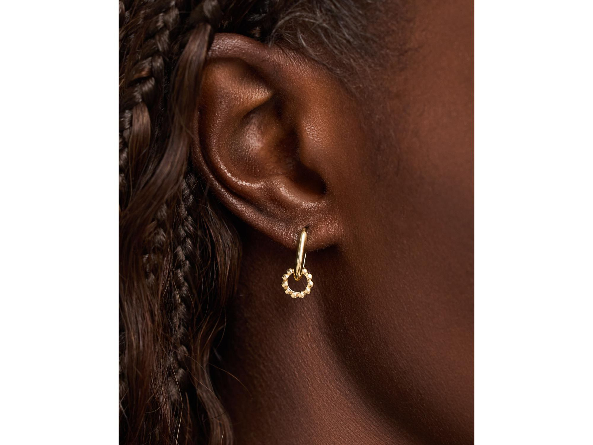 Solid Yellow Gold - Galaxy Hoops Earrings Set — Image 3
