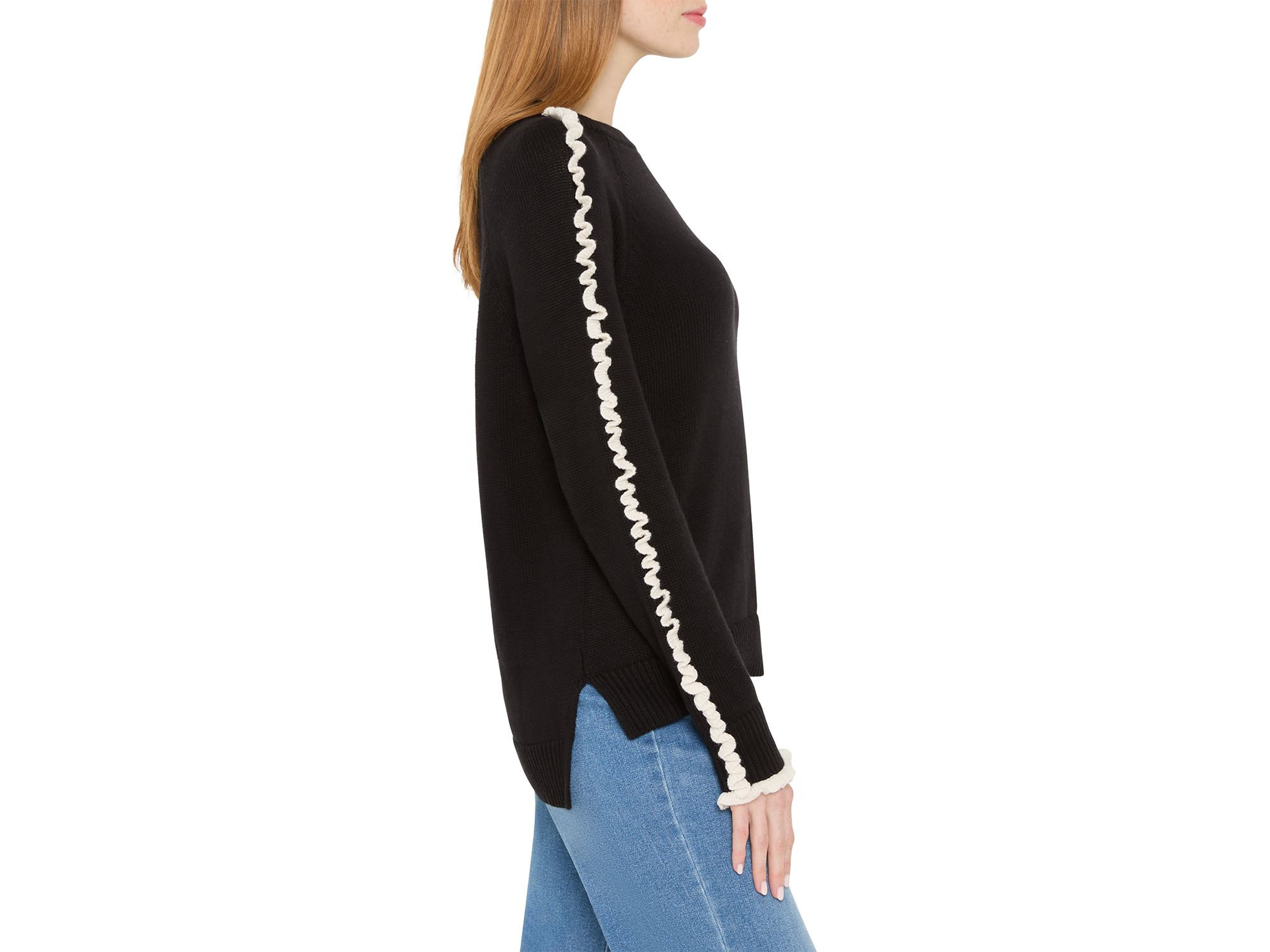 Ruffled Down Sweater — Image 3