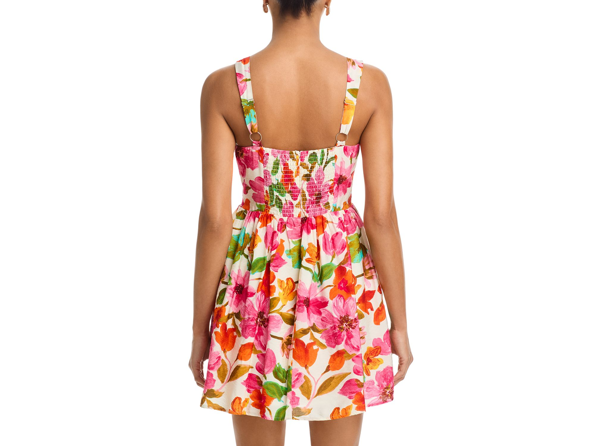Floral Drop Waist Mini Dress - Exclusive — Image 3