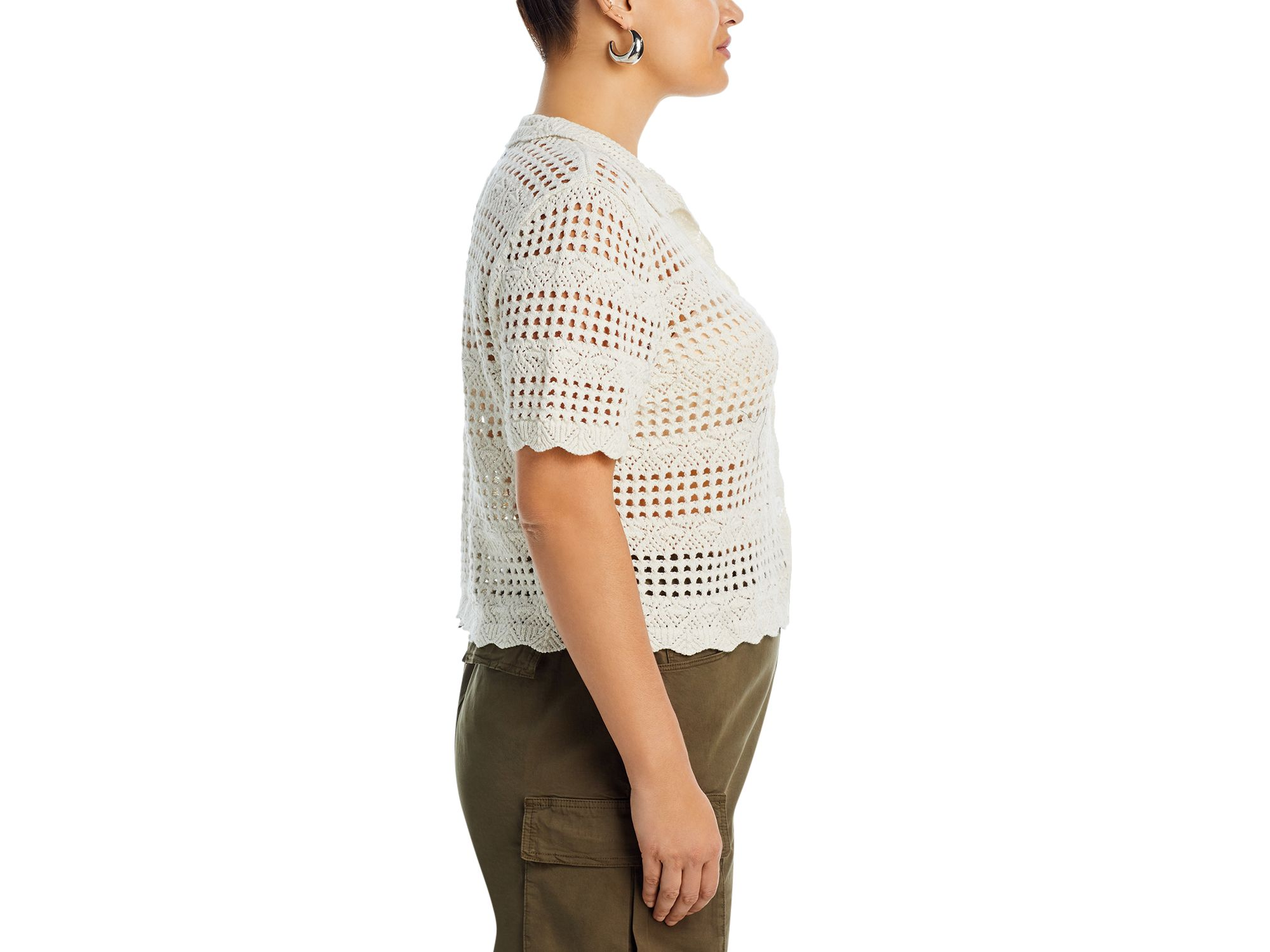 Crochet Knit Shirt - Exclusive — Image 7