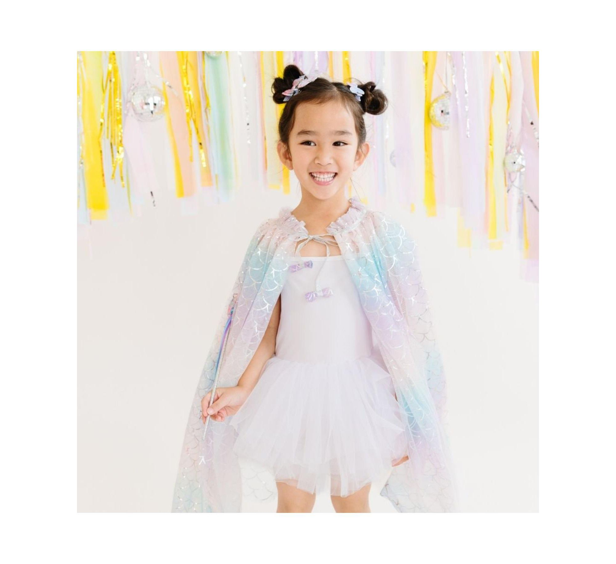 Girls' Mermaid Ombre Cape - Age 3+ Years — Image 4