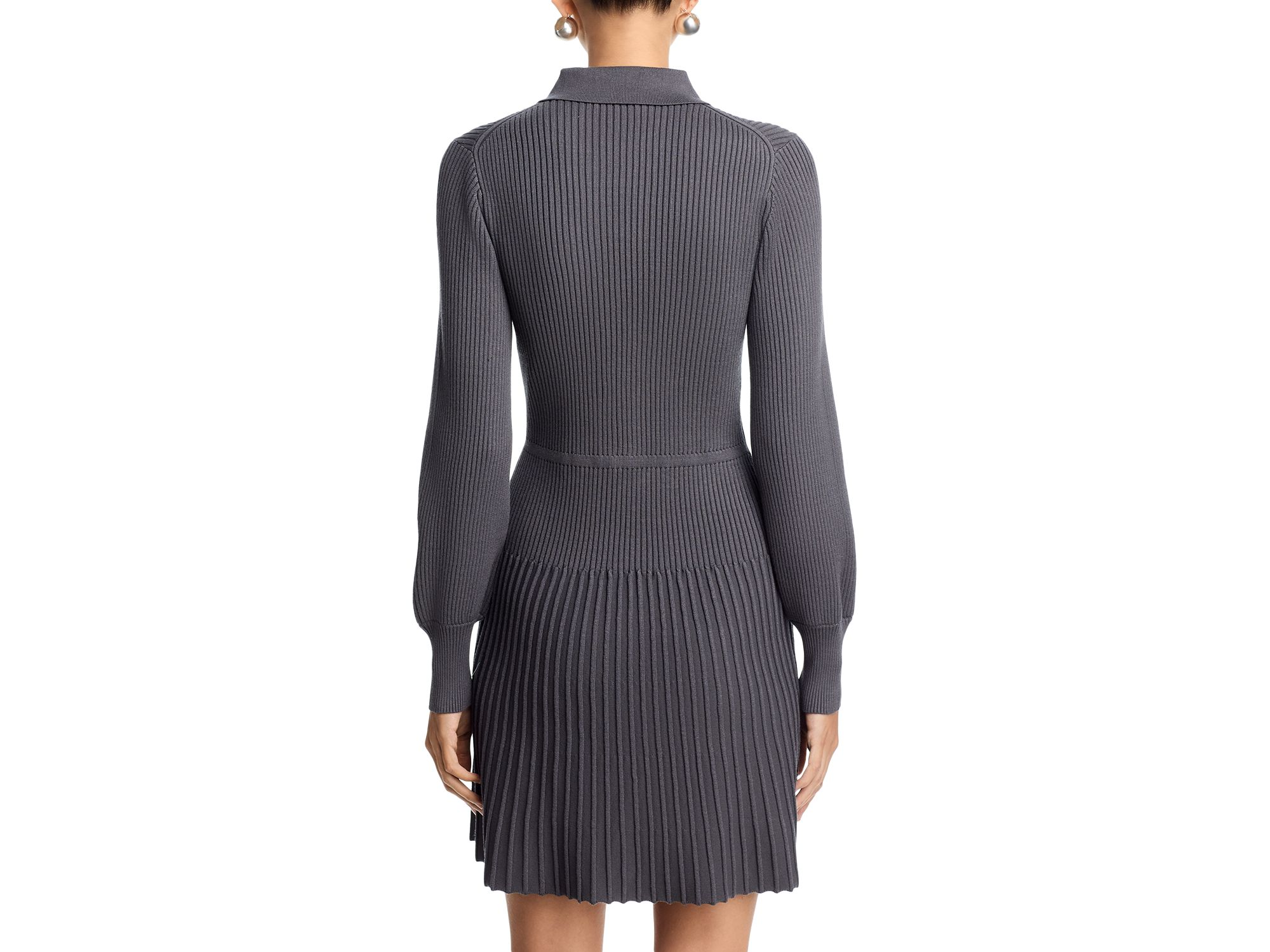 Long Sleeve Sweater Knit Dress — Image 3