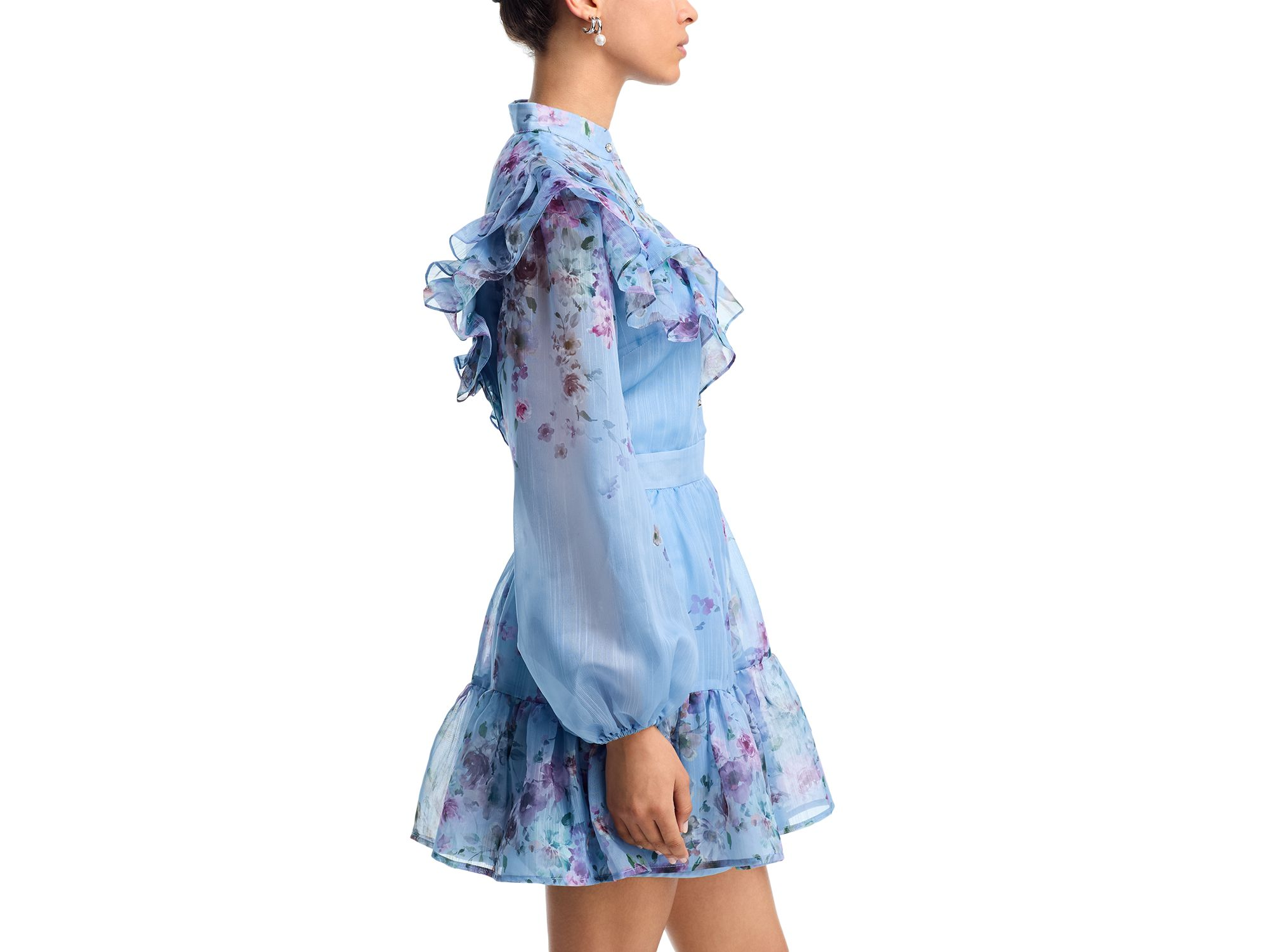 Floral Print Mini Dress - Exclusive — Image 3