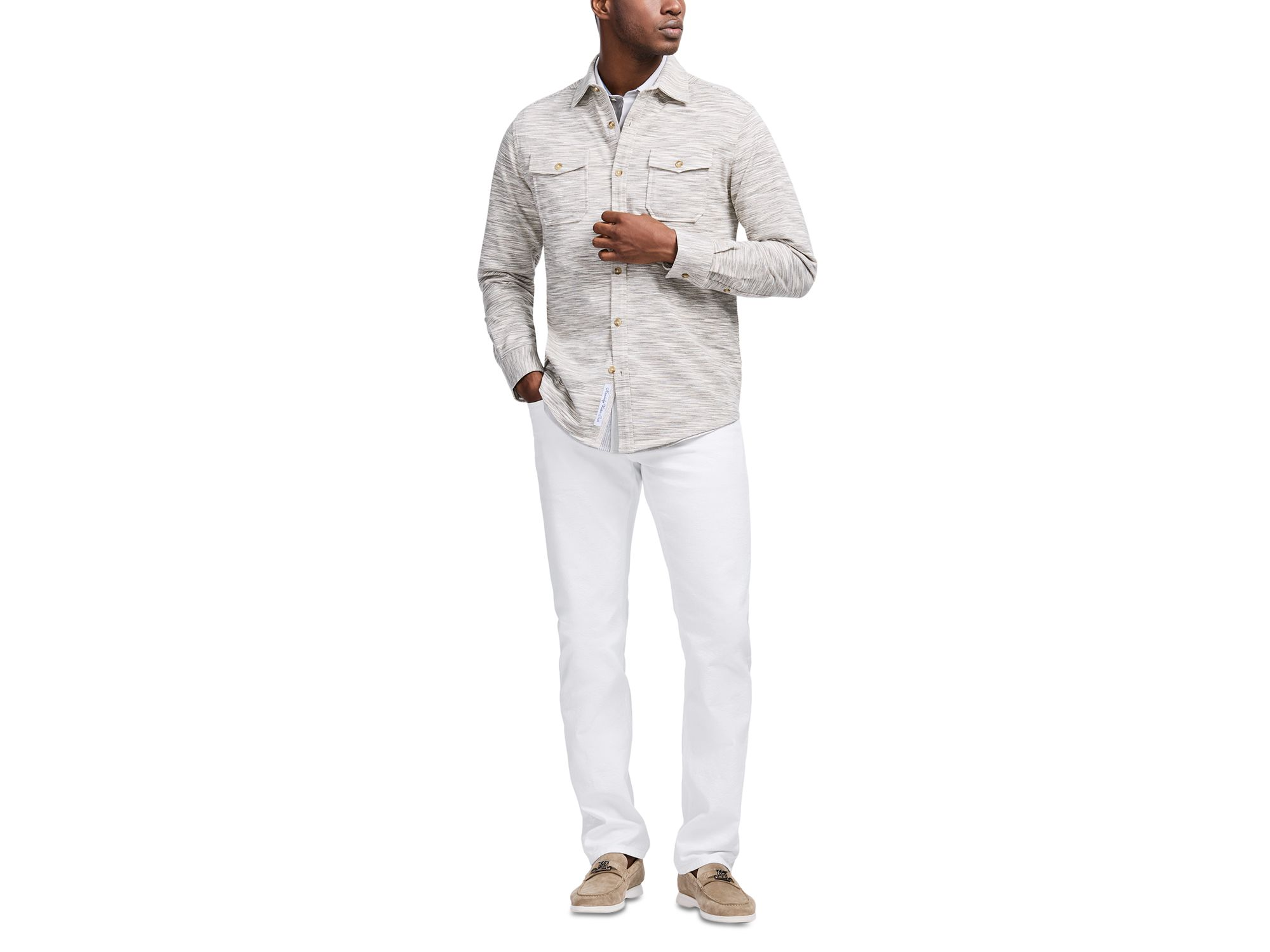 Storrs Textured Long Sleeve Knit Top — Image 7