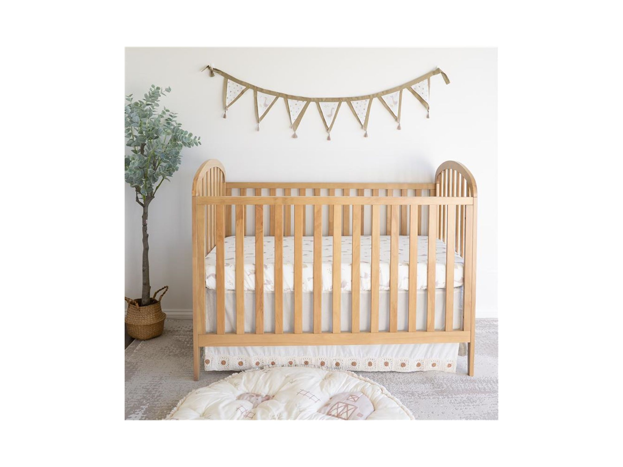 Unisex Charlie Fitted Crib Sheet — Image 3
