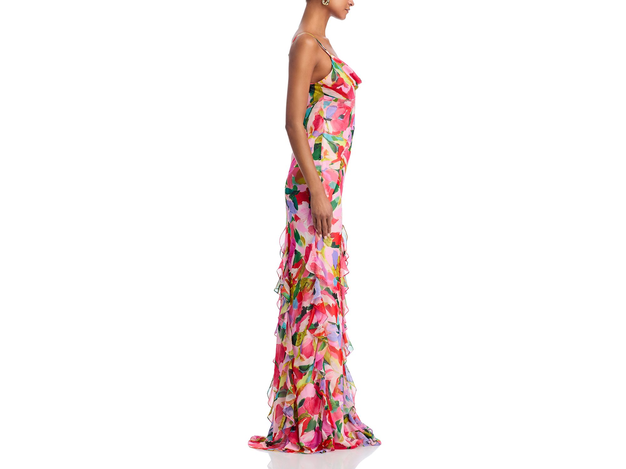Abstract Print Gown - Exclusive — Image 5