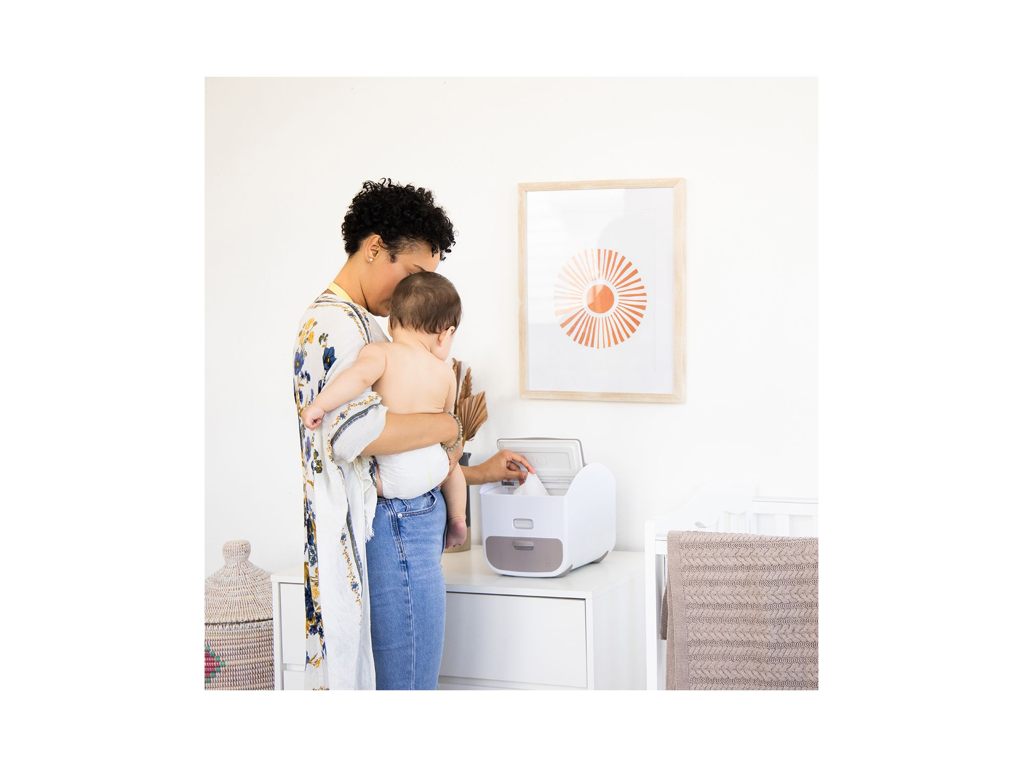 Diaper Storage Caddy & Changing Mat — Image 3