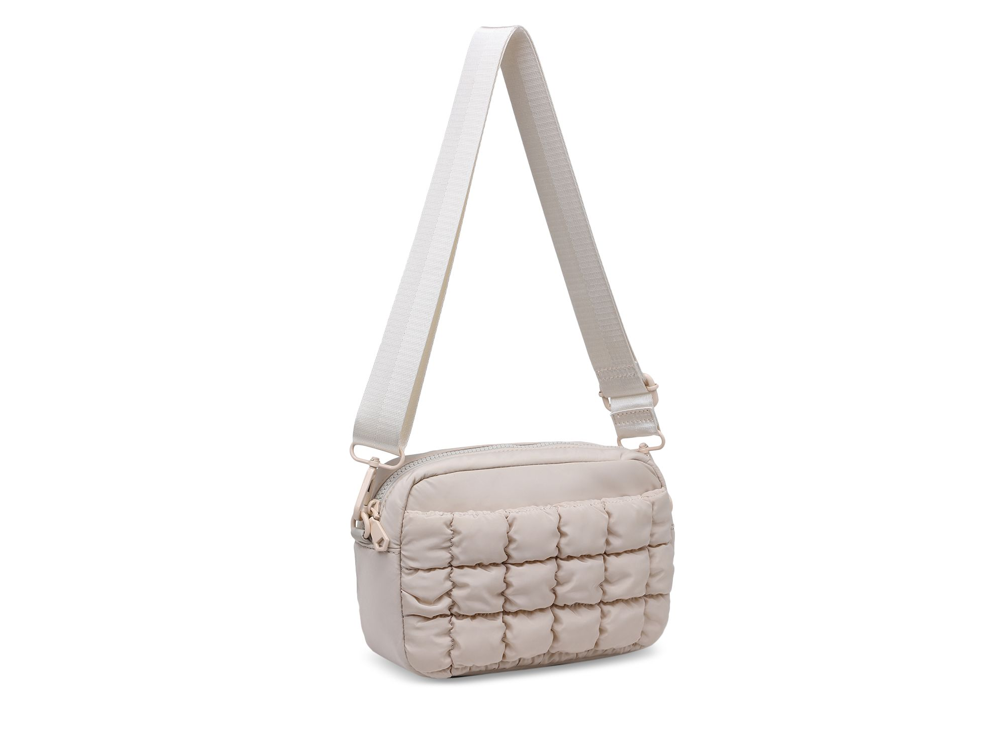 Quilted Medium Nylon Crossbody — Image 6