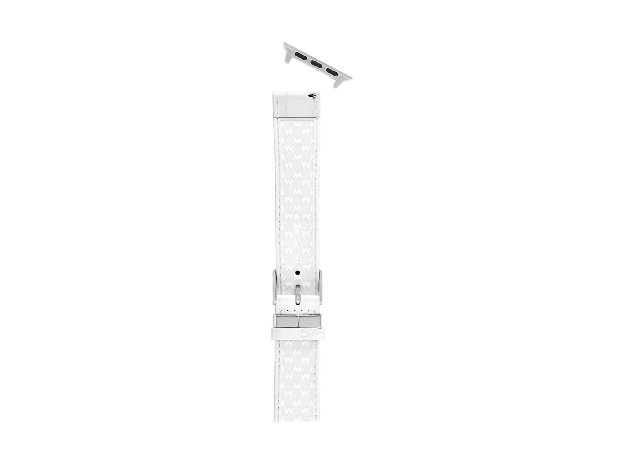 White Leather Bracelet Band for Apple Watch®, 38-49mm — Image 5