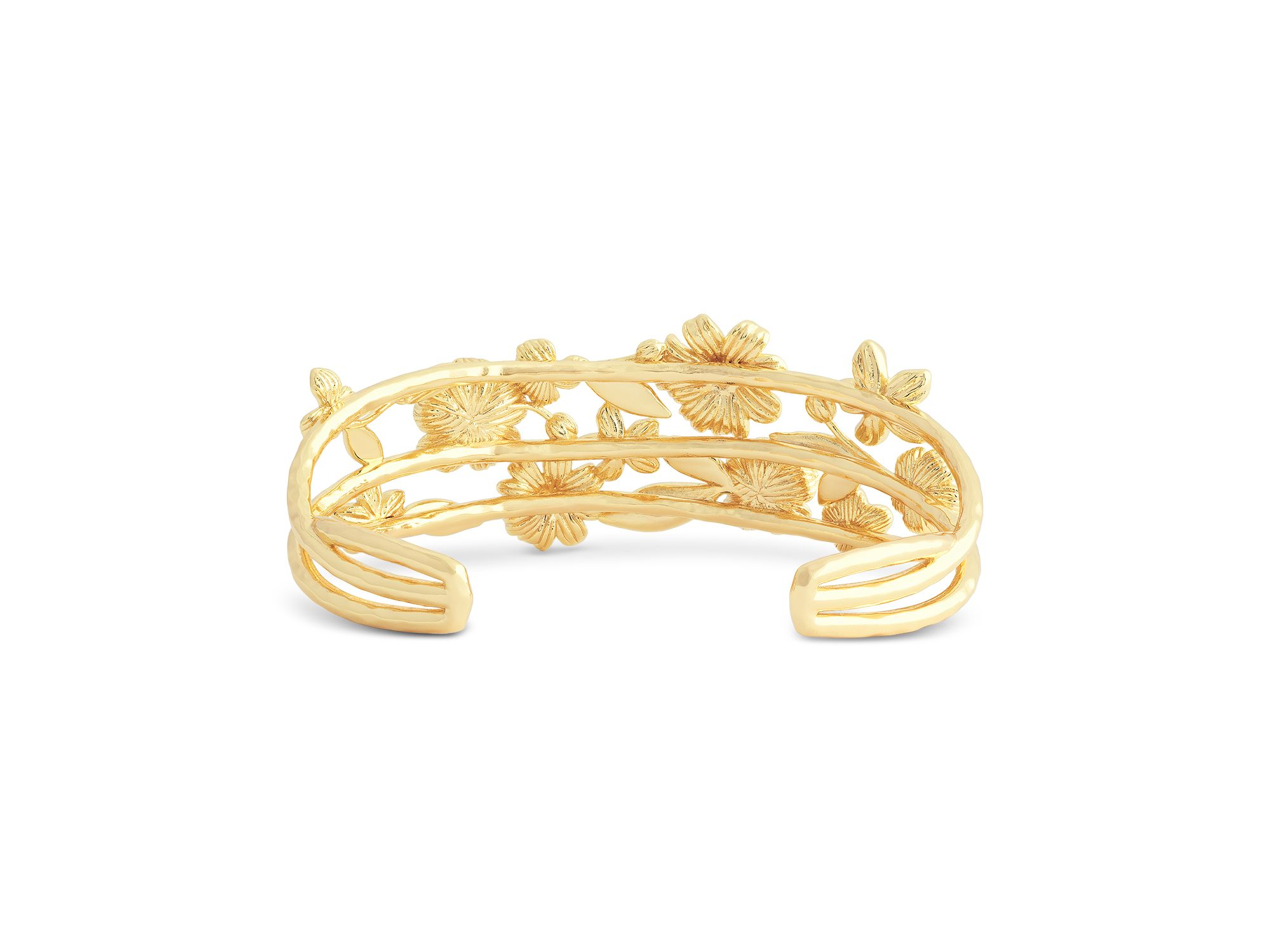 Bloom Triple Row Cuff Bracelet in 18K Gold Plated - Exclusive — Image 5