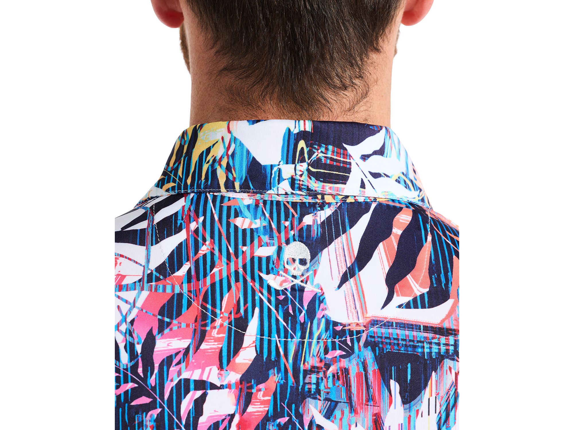 Palm Dreams Knit Polo Shirt — Image 3
