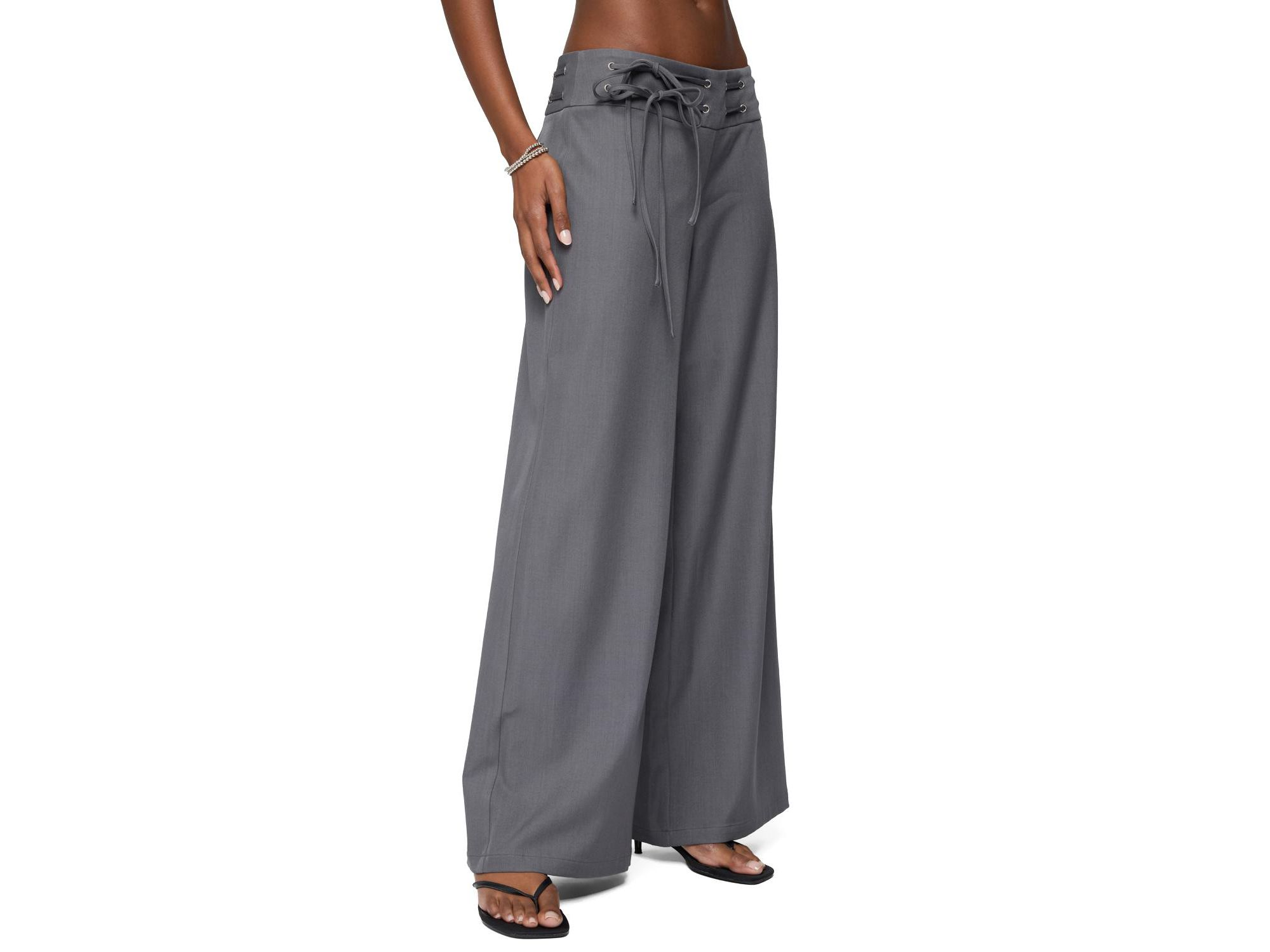 Willard Baggy Lace Up Belt Pants — Image 3