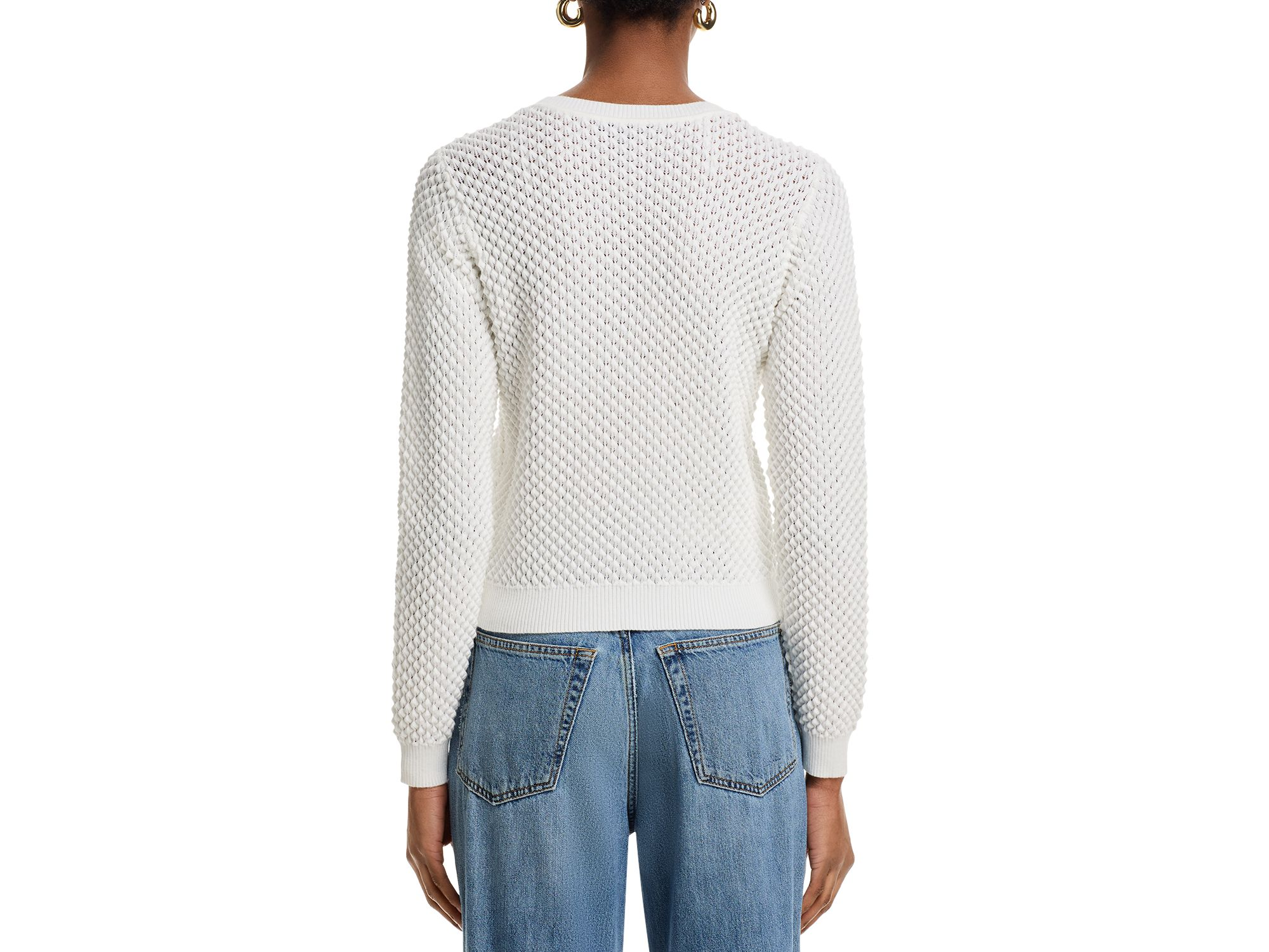 Long Sleeve Popcorn Stitch Sweater - Exclusive — Image 3