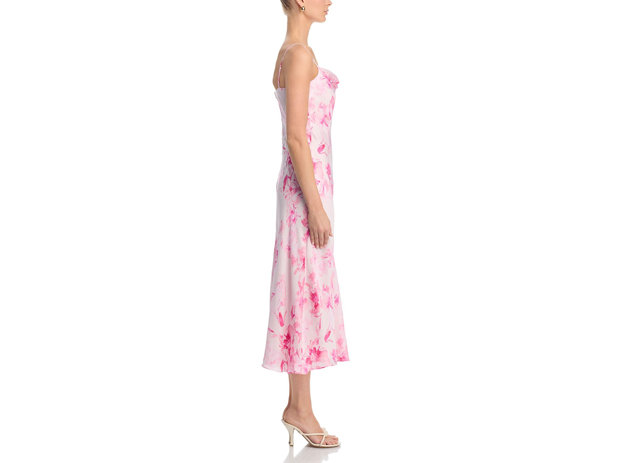 Oona Satin Sophie Floral Midi Dress — Image 5