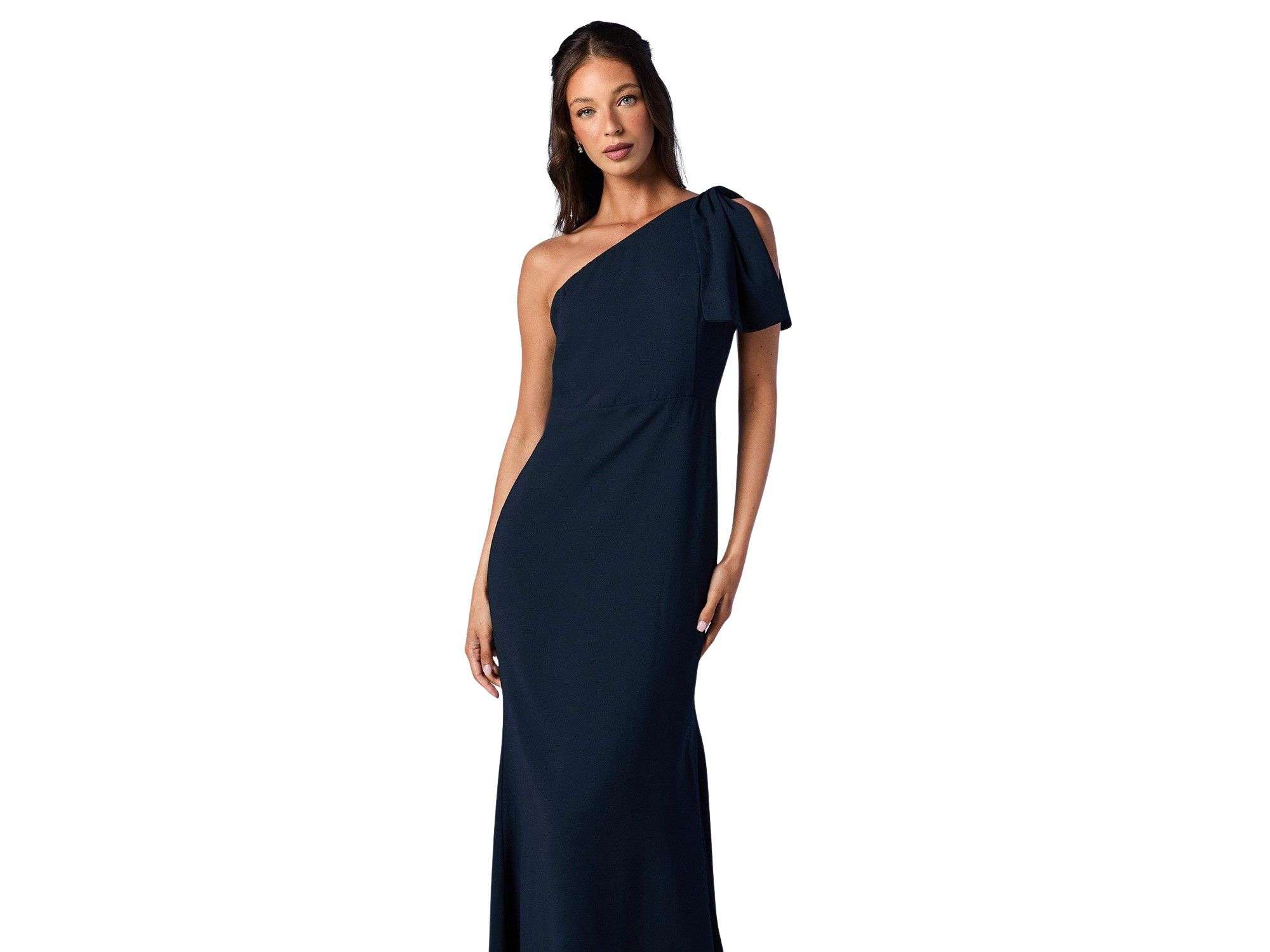 One Shoulder Maxi Bridesmaid Dress — Image 3
