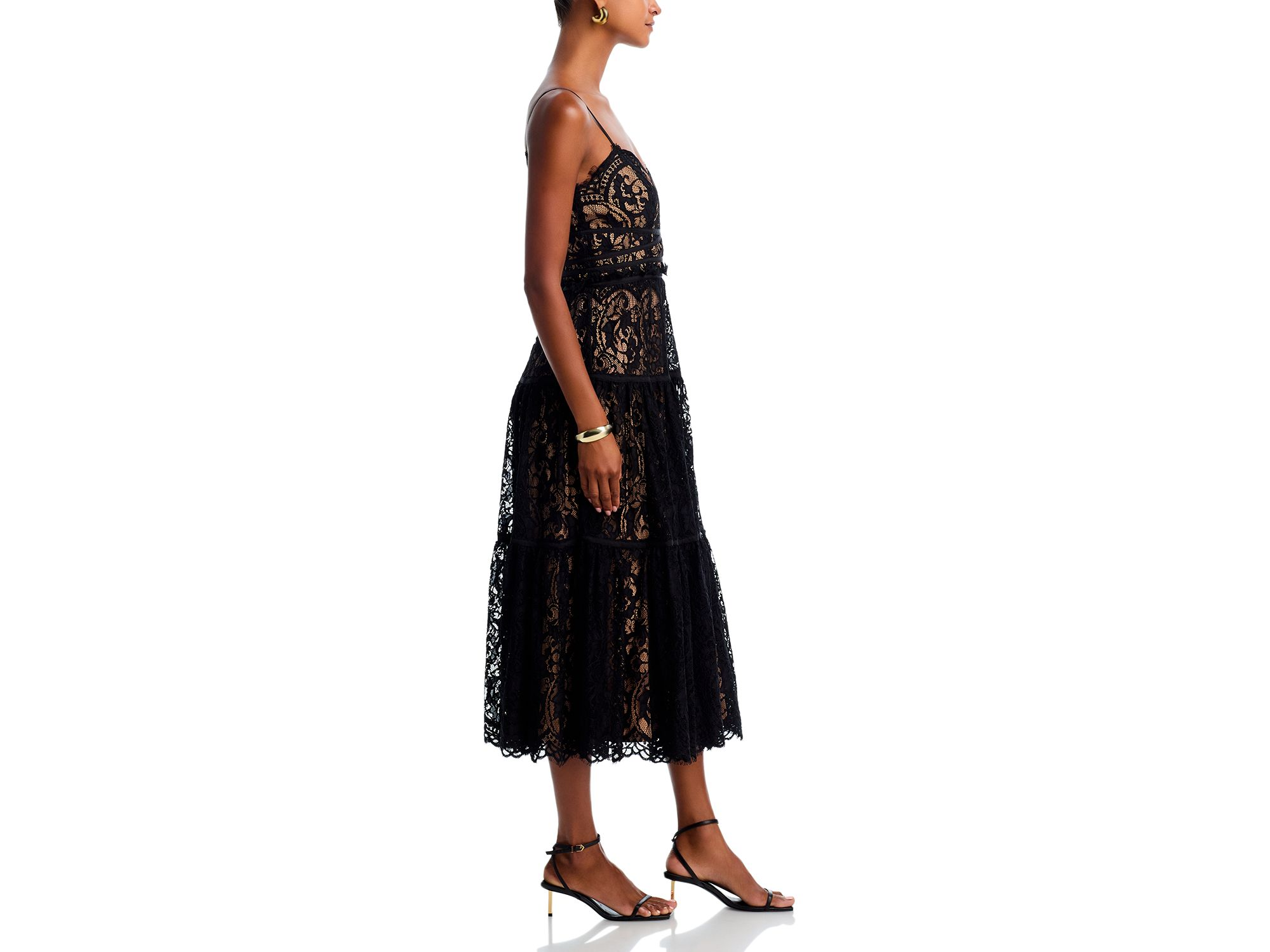 Lace Cocktail Midi Dress - Exclusive — Image 3
