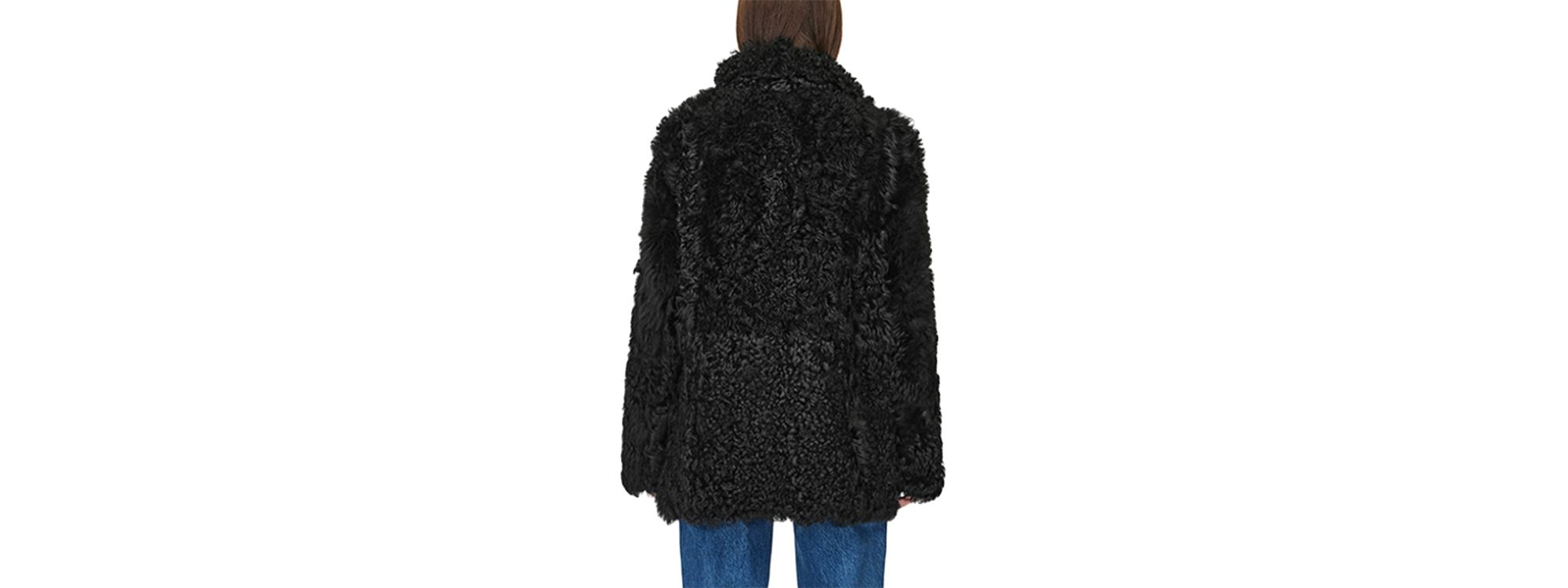 Milky Way Reversible Shearling Coat — Image 4