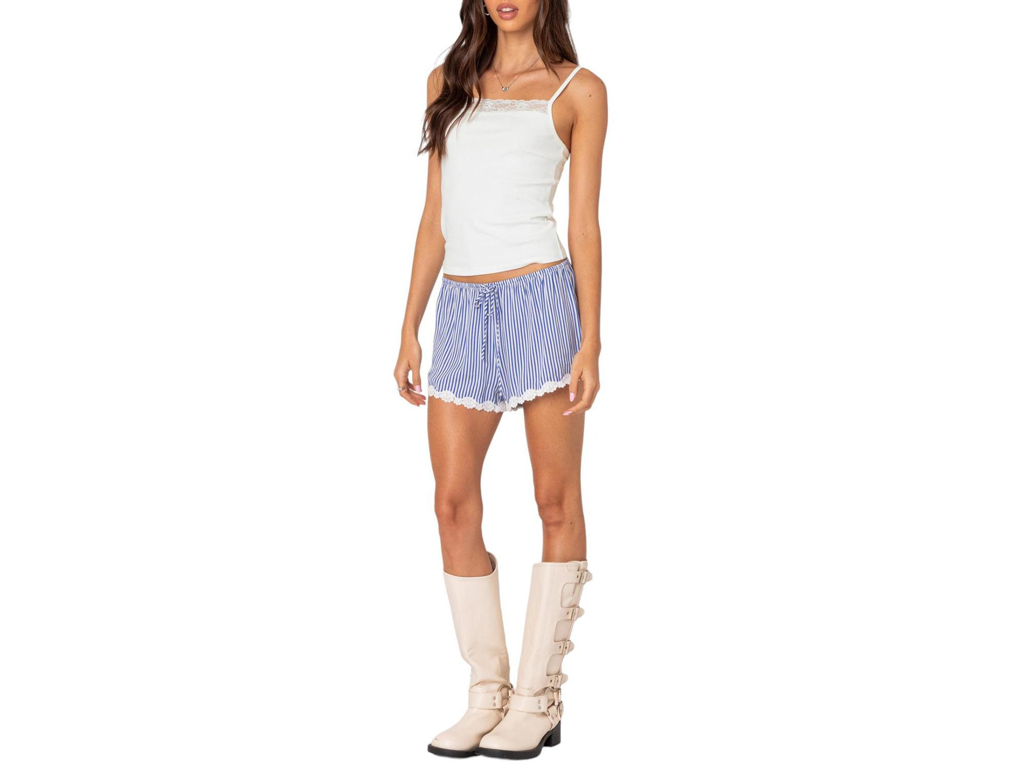 Gretchen Lace Trim Tank Top — Image 3